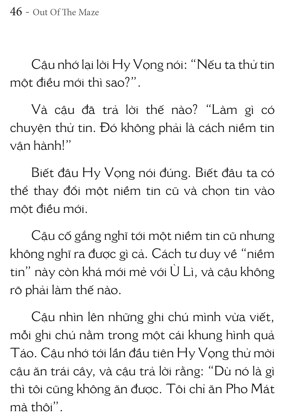 đào thoát khỏi mê cung - out of the maze