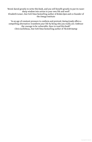 daring greatly: how the courage to be vulnerable transforms the way we live, love, parent, and lead