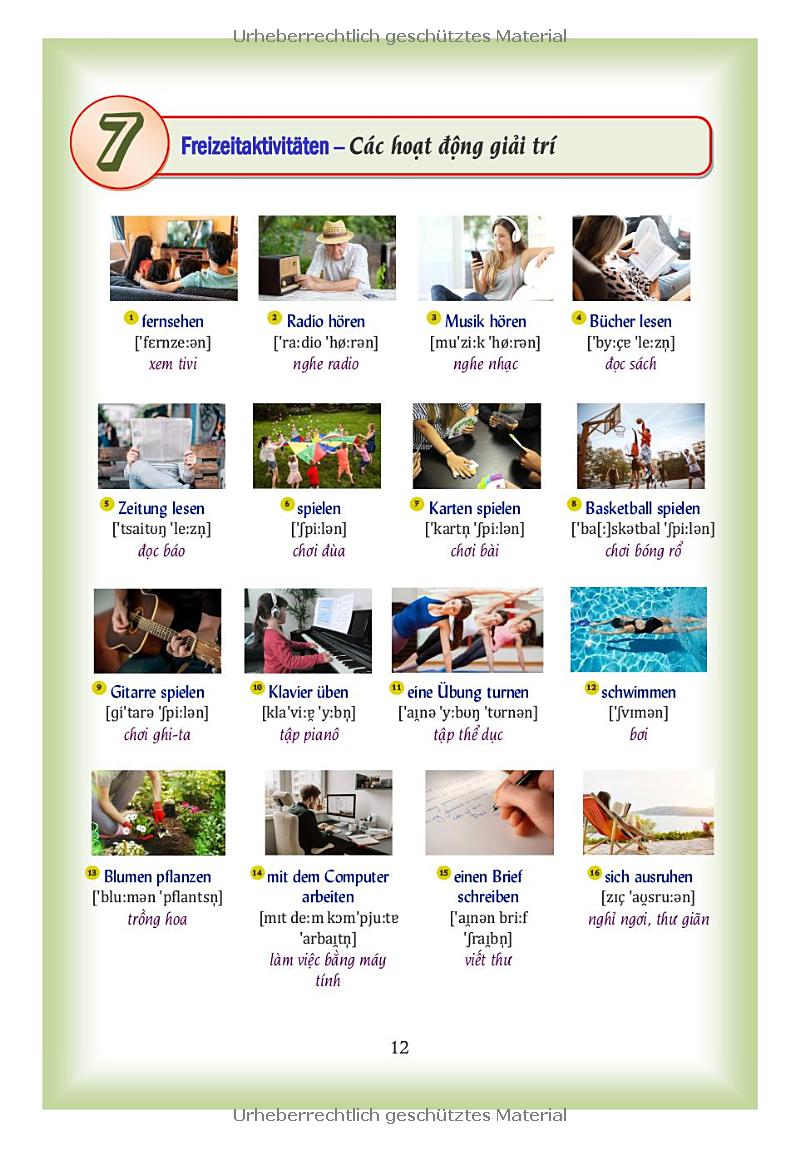 Das Bildworterbuch Deutsch-Vietnamesisch - Tu Dien Duc-Viet Bang Hinh