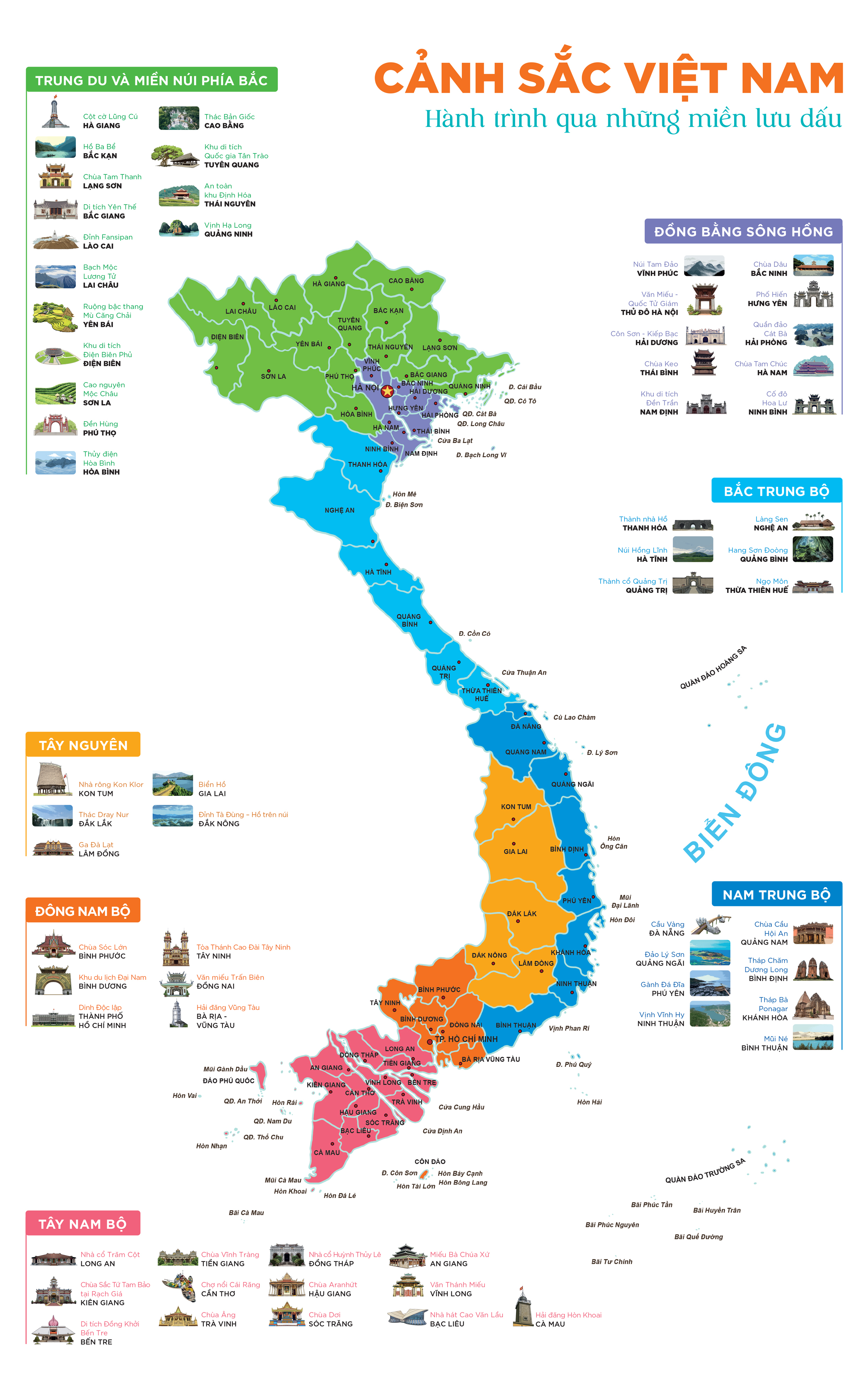 Dat Nuoc Gam Hoa - Atlas Viet Nam - An Ban Luu Dau 63 Tinh Thanh - Bia Cung