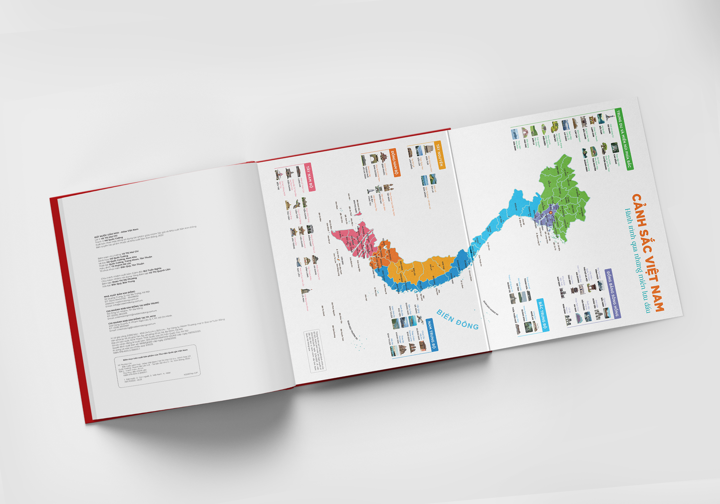 Dat Nuoc Gam Hoa - Atlas Viet Nam - An Ban Luu Dau 63 Tinh Thanh - Bia Cung