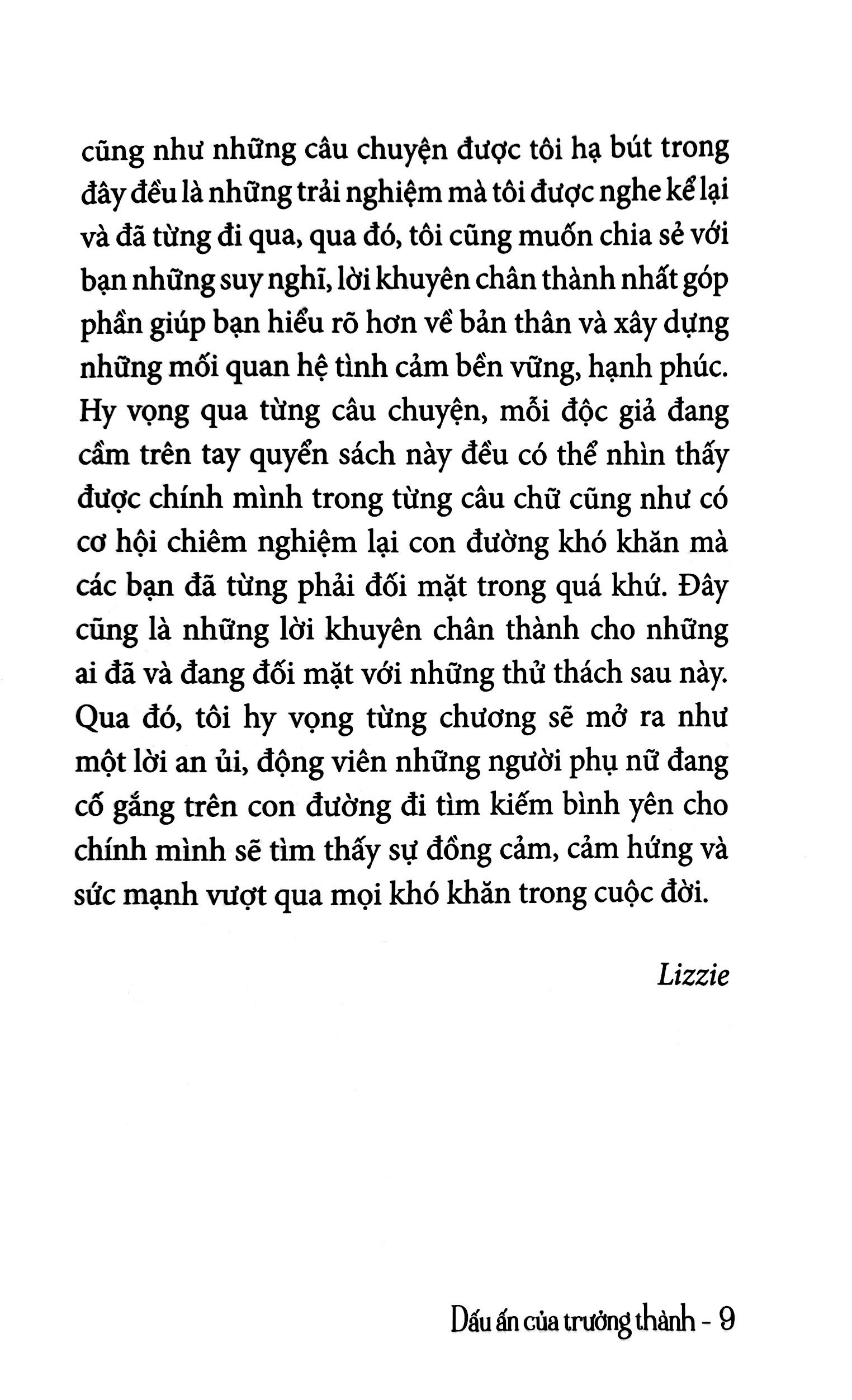 dấu ấn của trưởng thành