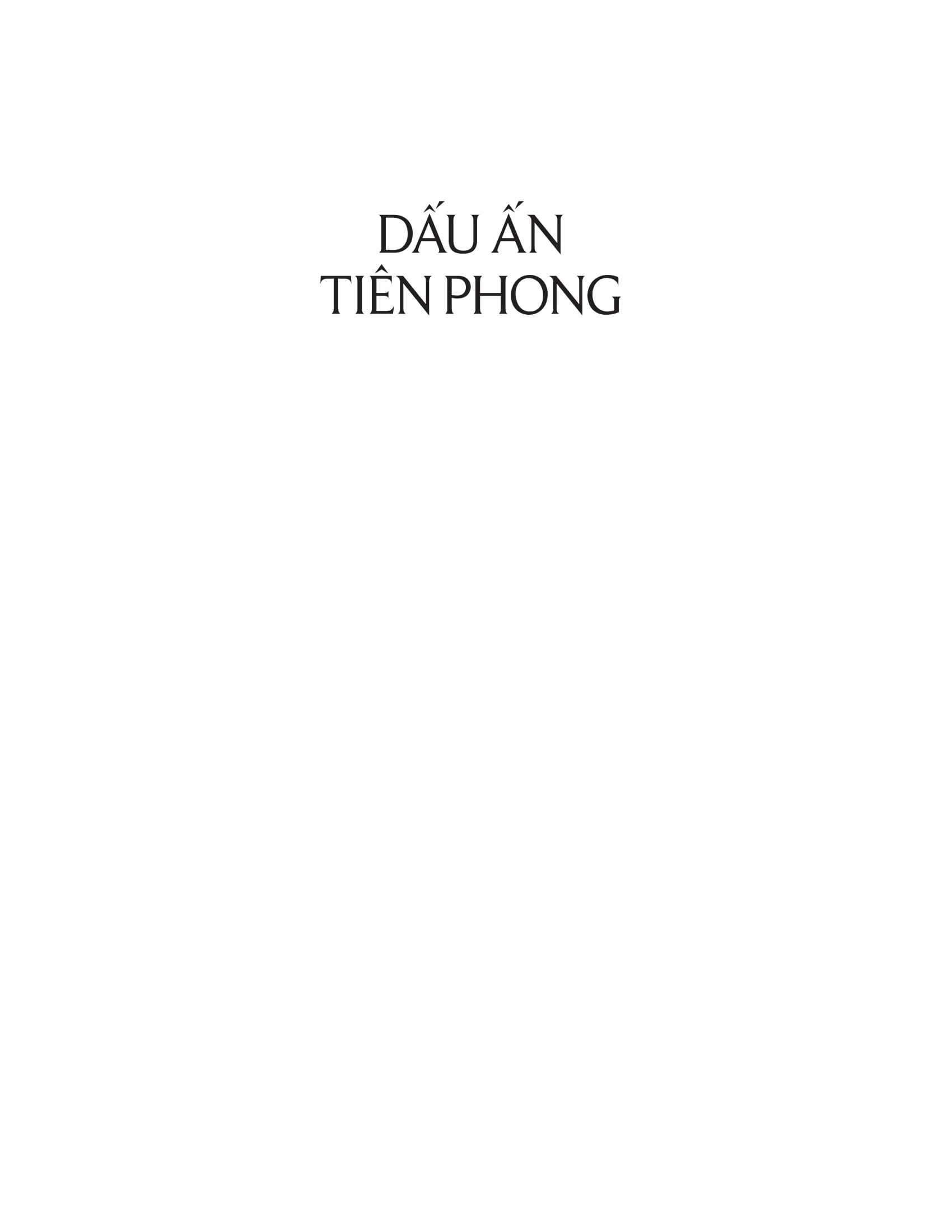 dấu ấn tiên phong
