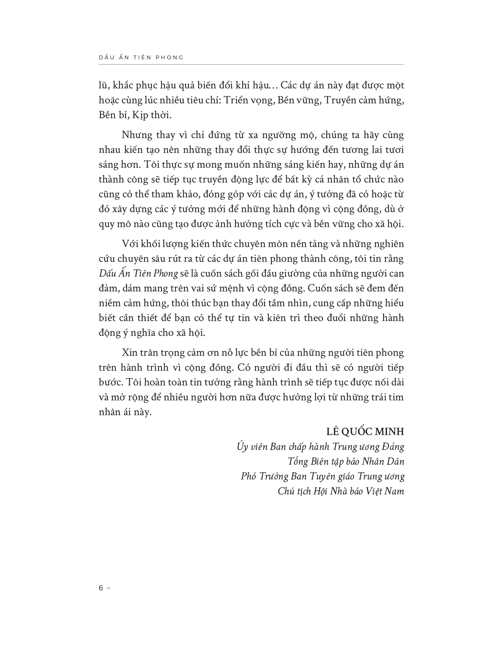 dấu ấn tiên phong