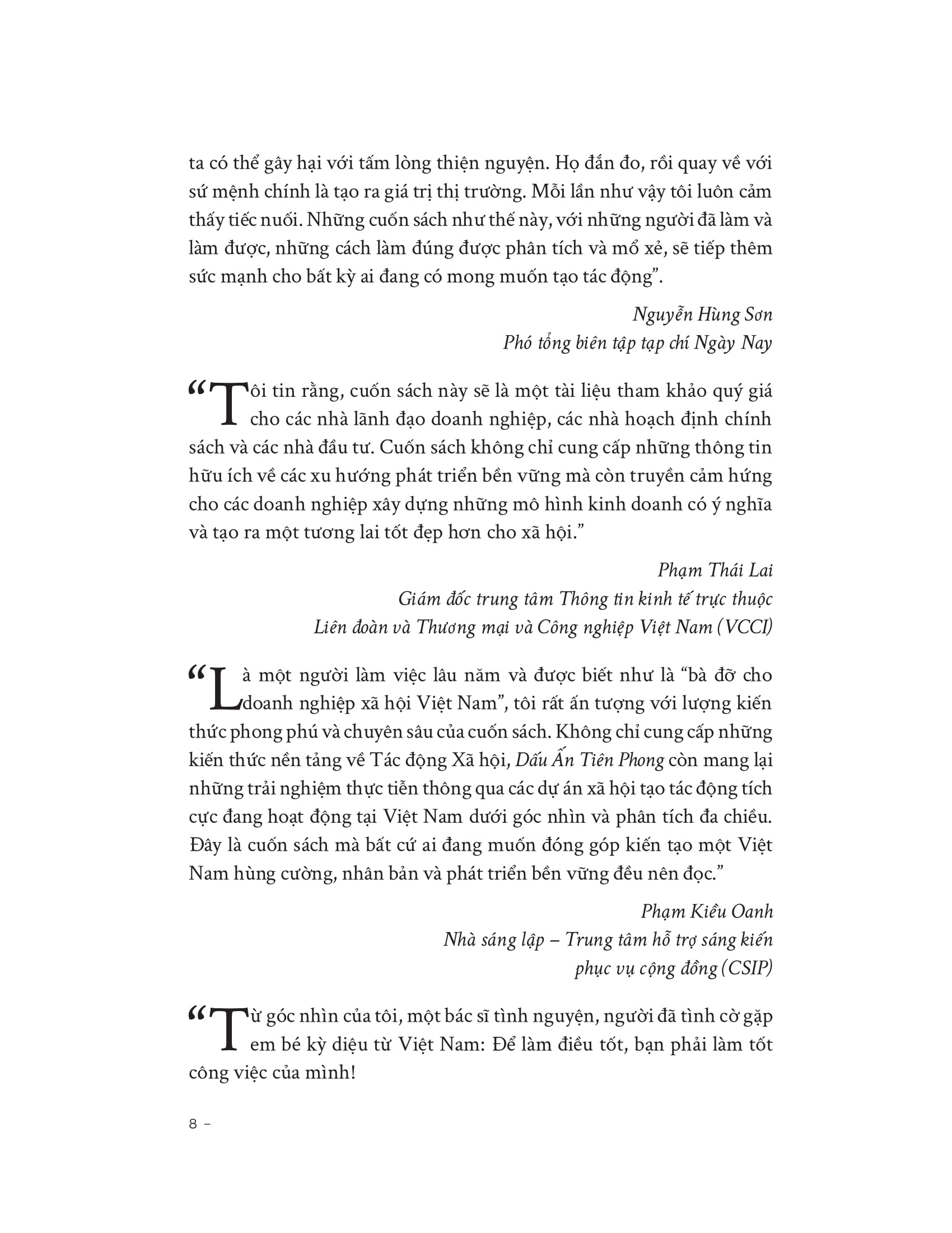 dấu ấn tiên phong