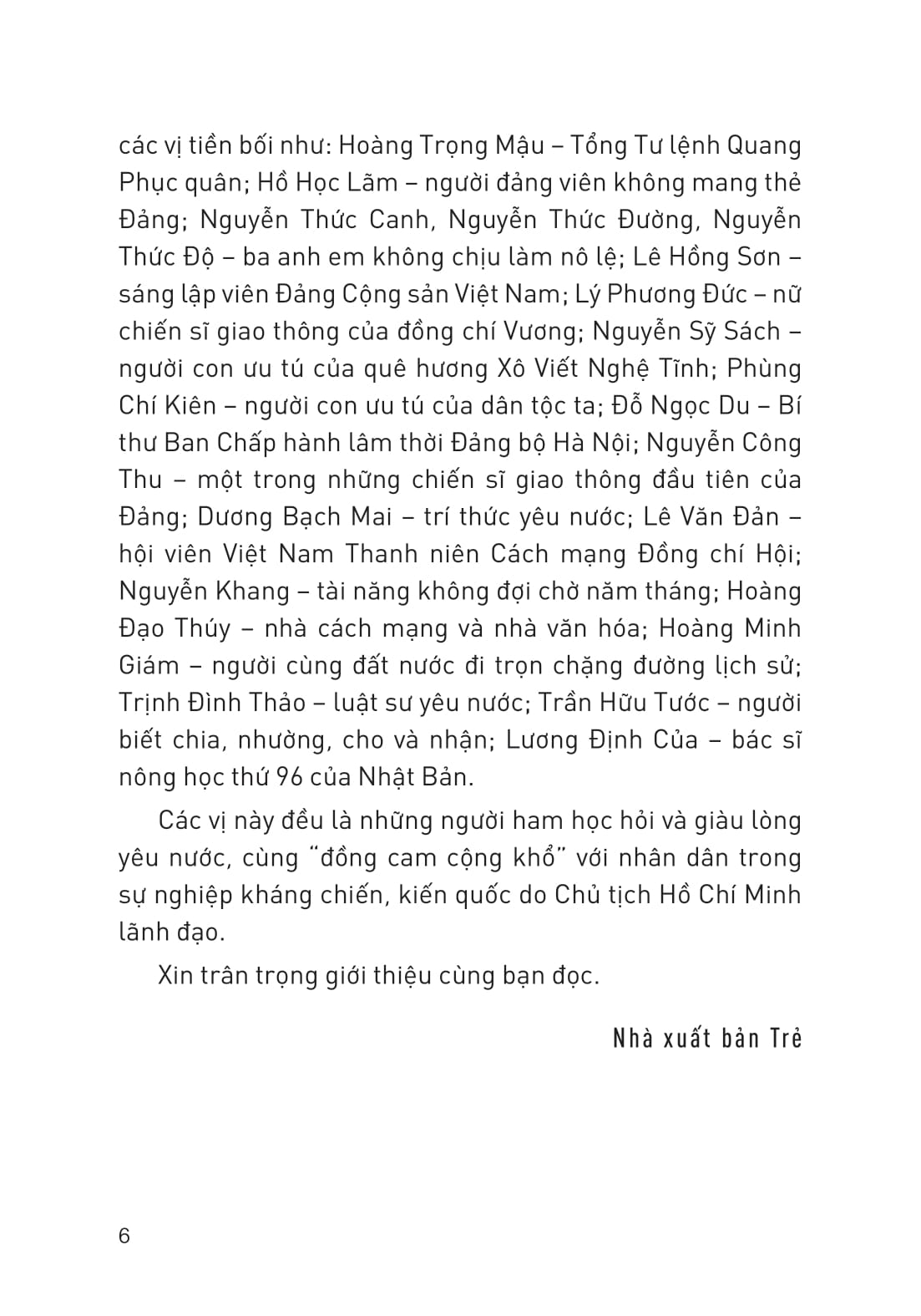 Dau Chan Nhung Nguoi Yeu Nuoc