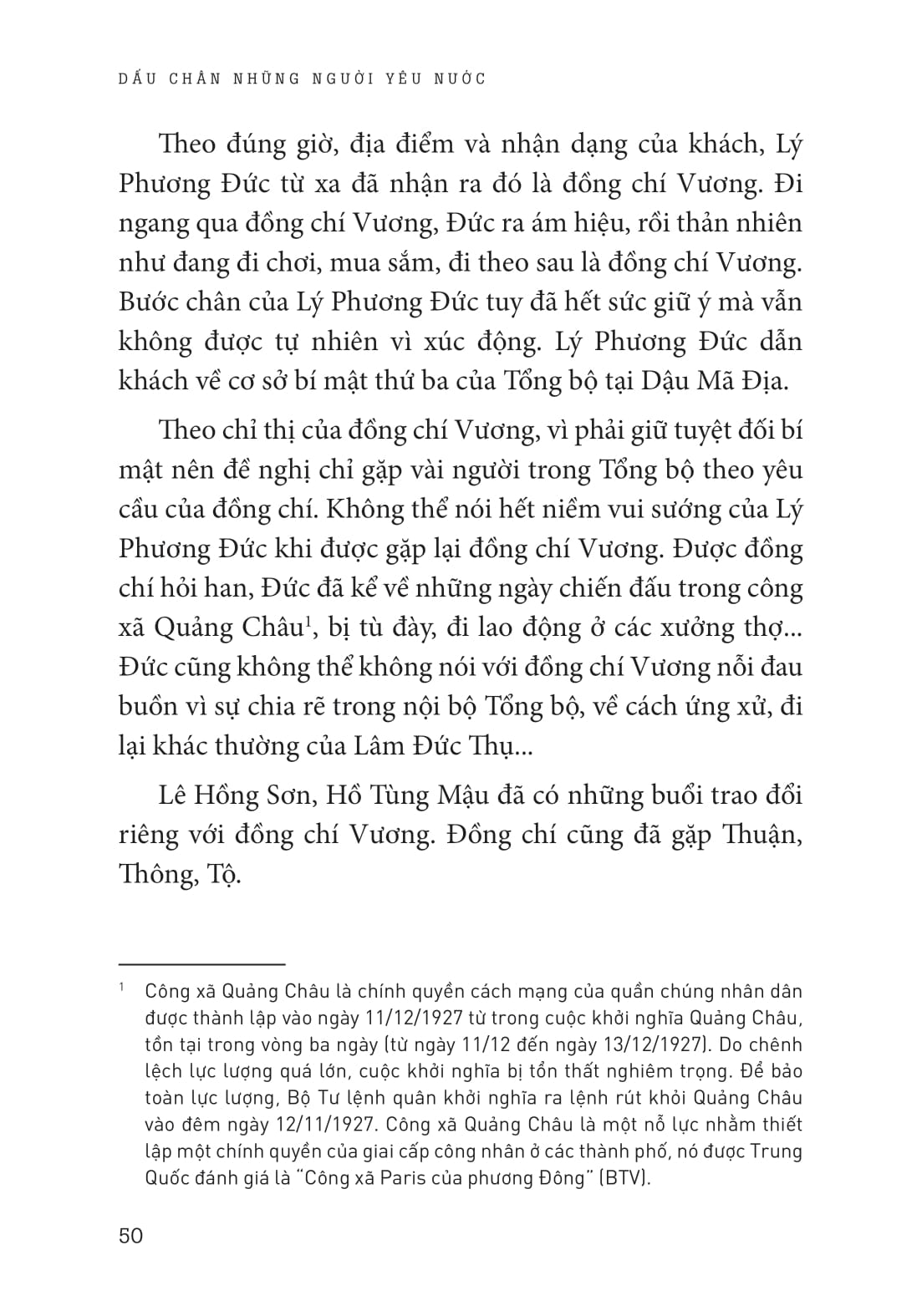 Dau Chan Nhung Nguoi Yeu Nuoc