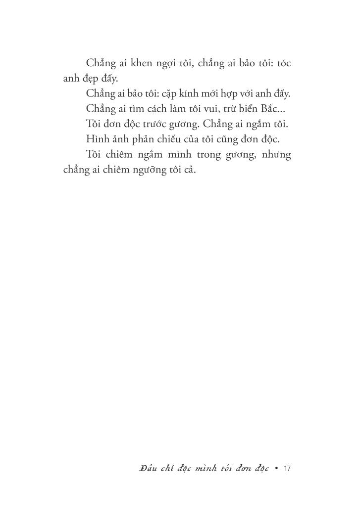 đâu chỉ độc mình tôi đơn độc