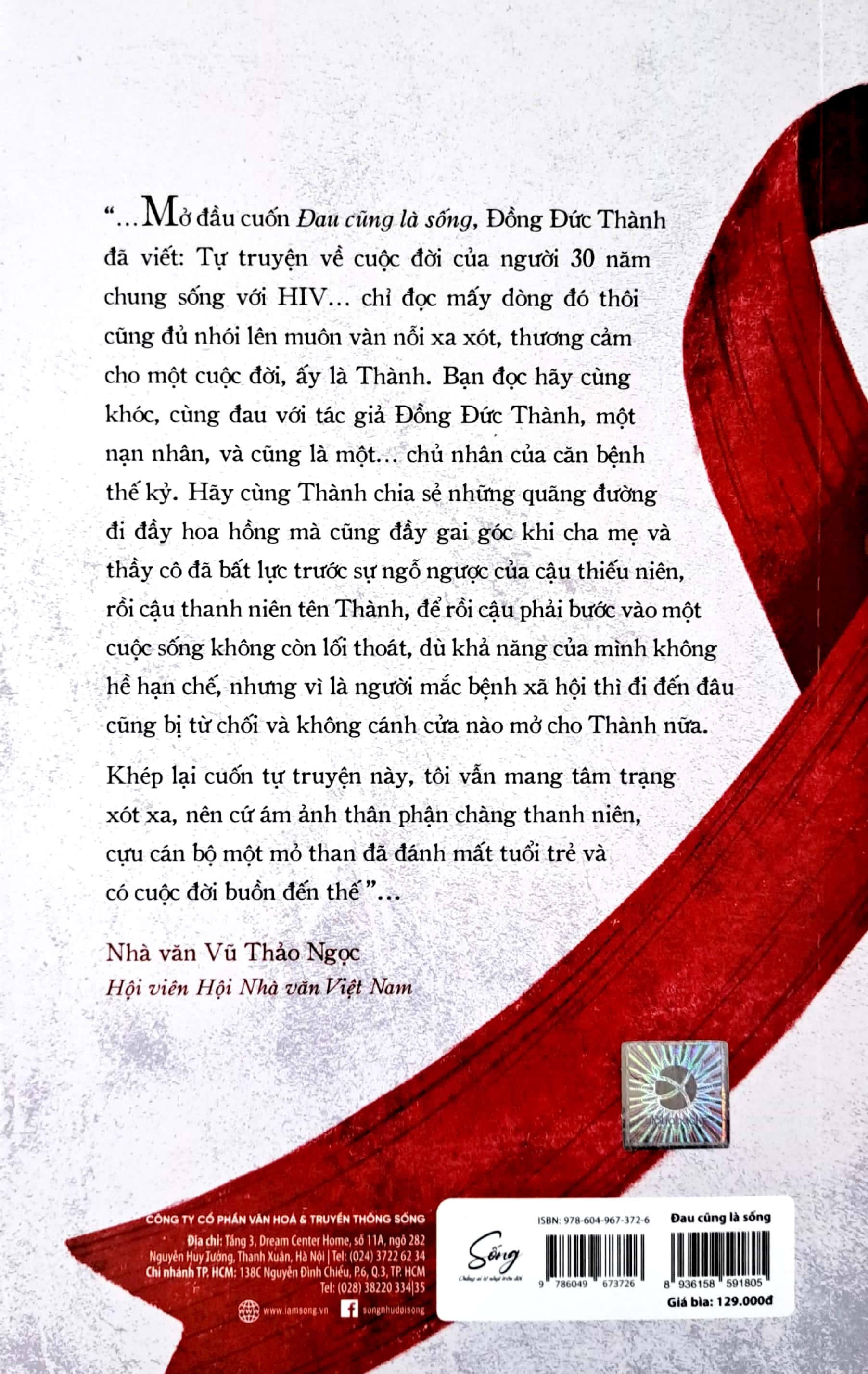 đau cũng là sống - tự truyện của người 30 năm sống chung với hiv
