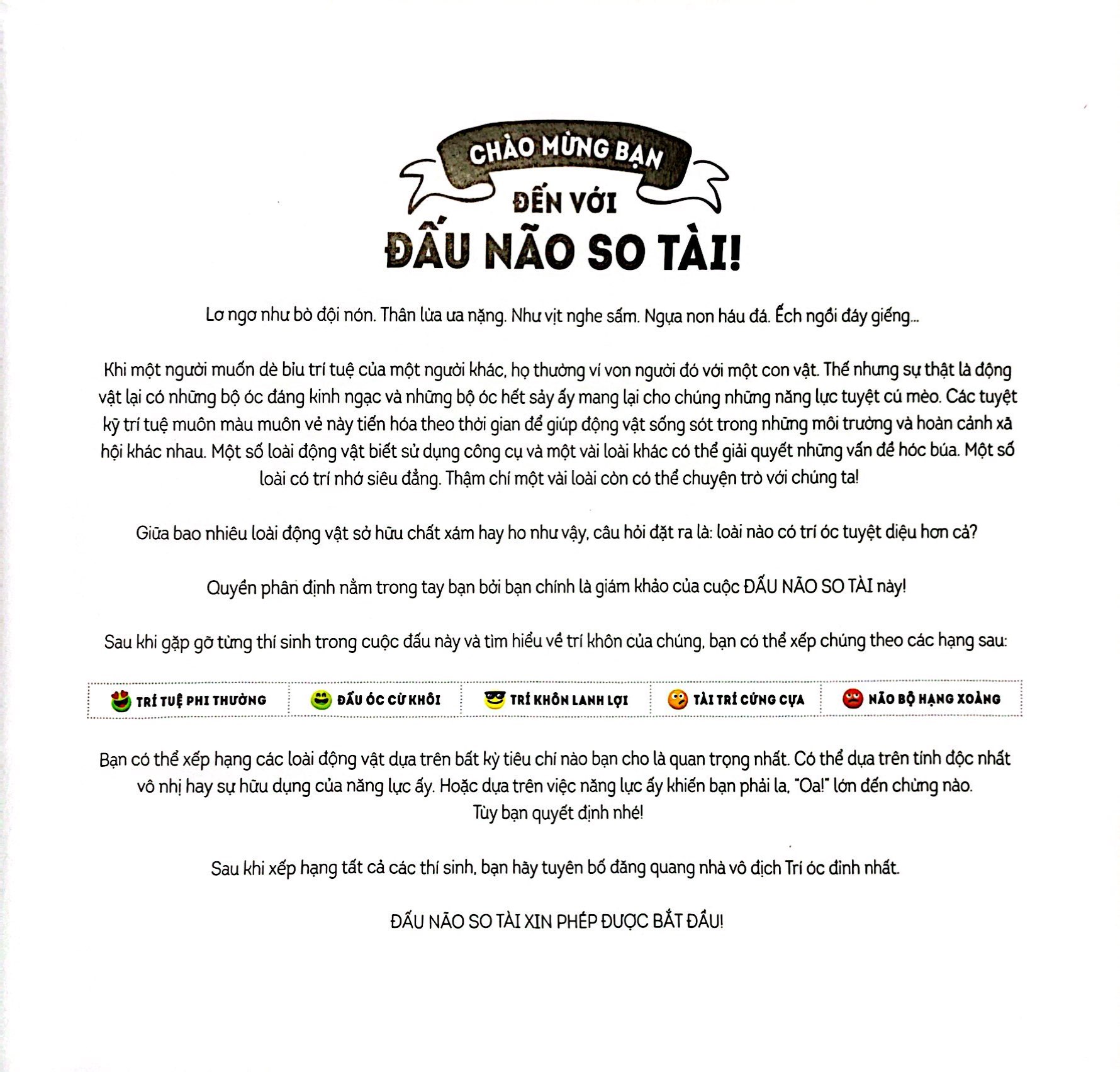 đấu não so tài - khoa học đẳng sau não bộ muôn loài