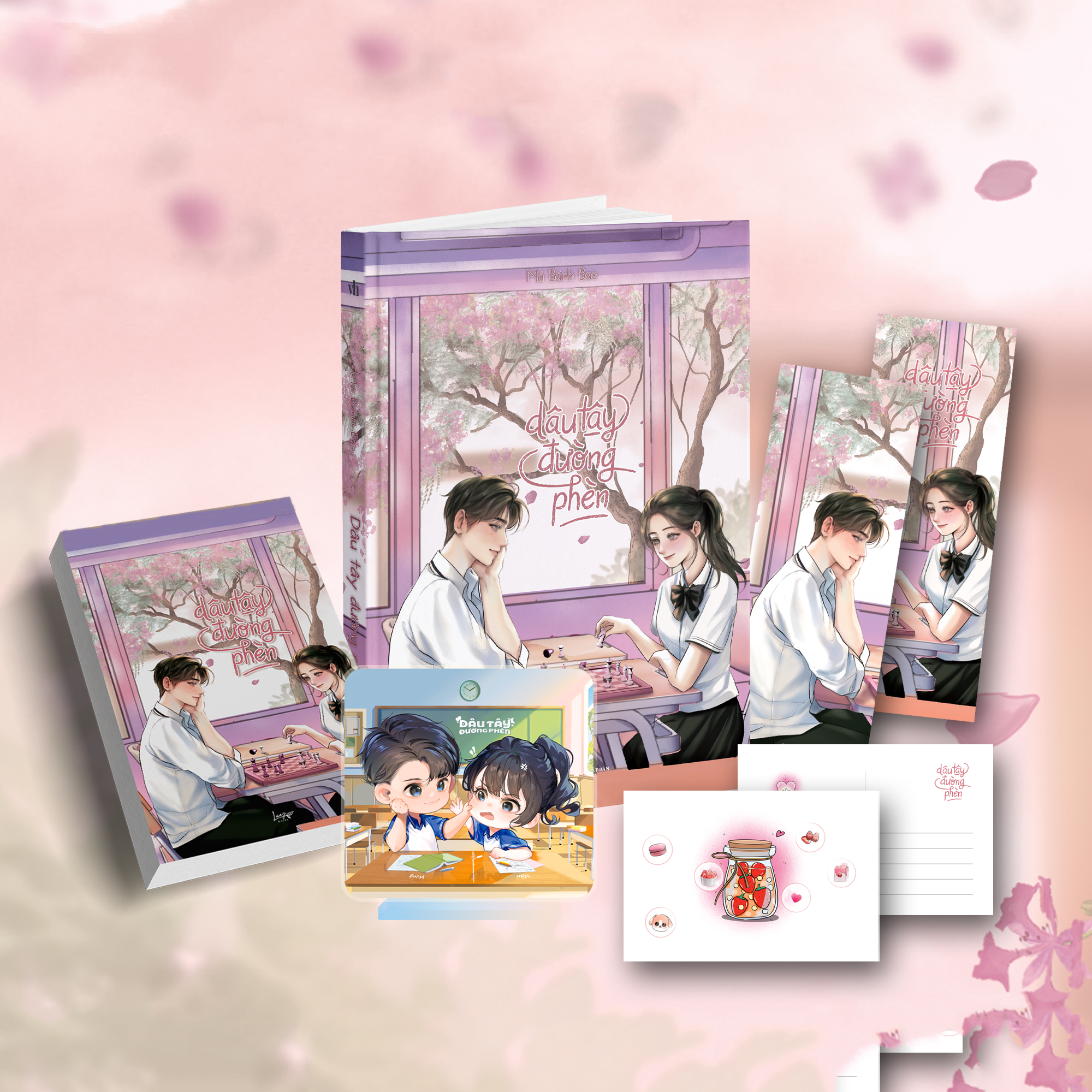 dâu tây đường phèn - tặng kèm bookmark + postcard có chữ kí tác giả + standee + sổ xé