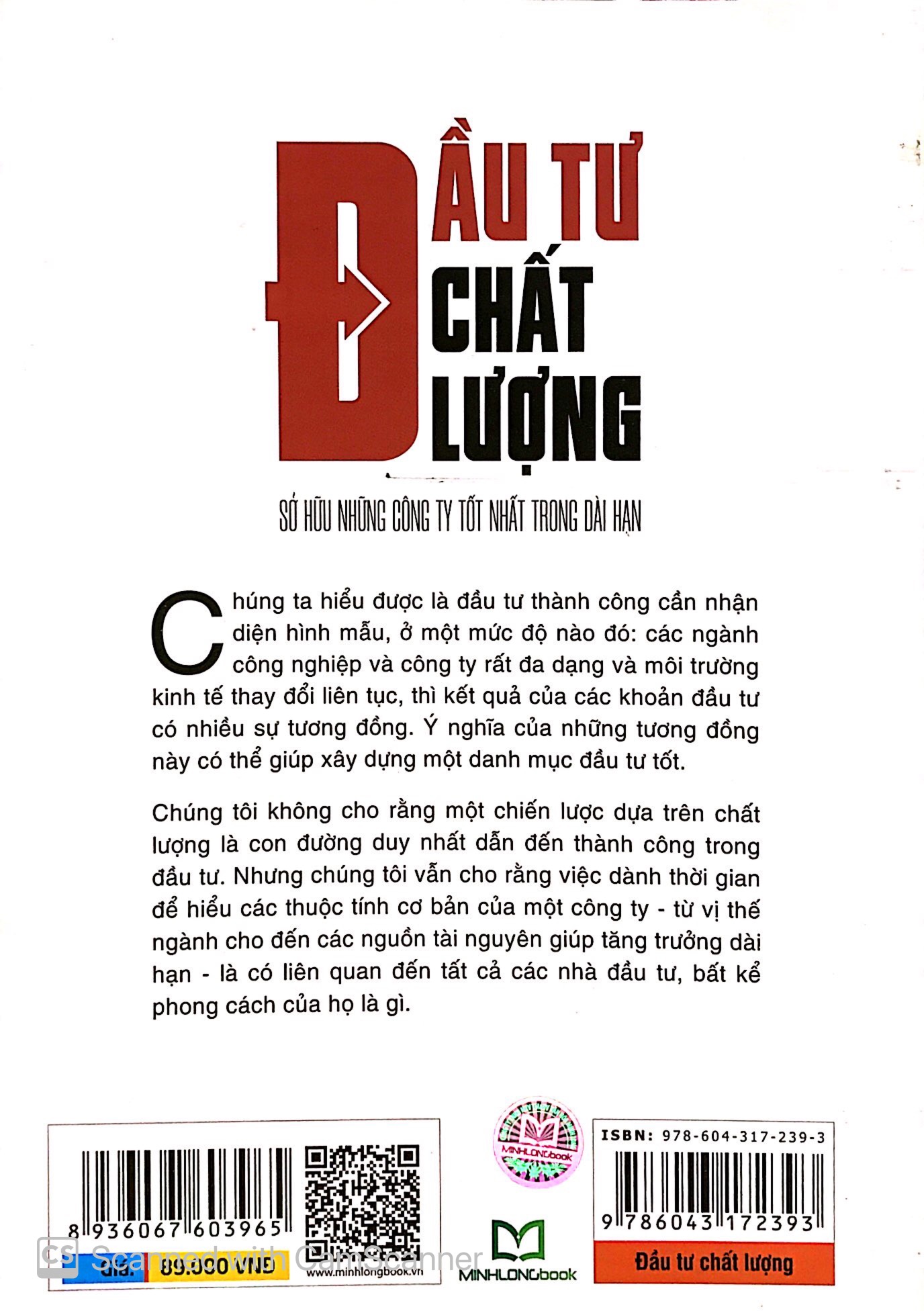 đầu tư chất lượng - sở hữu những công ty tốt nhất trong dài hạn