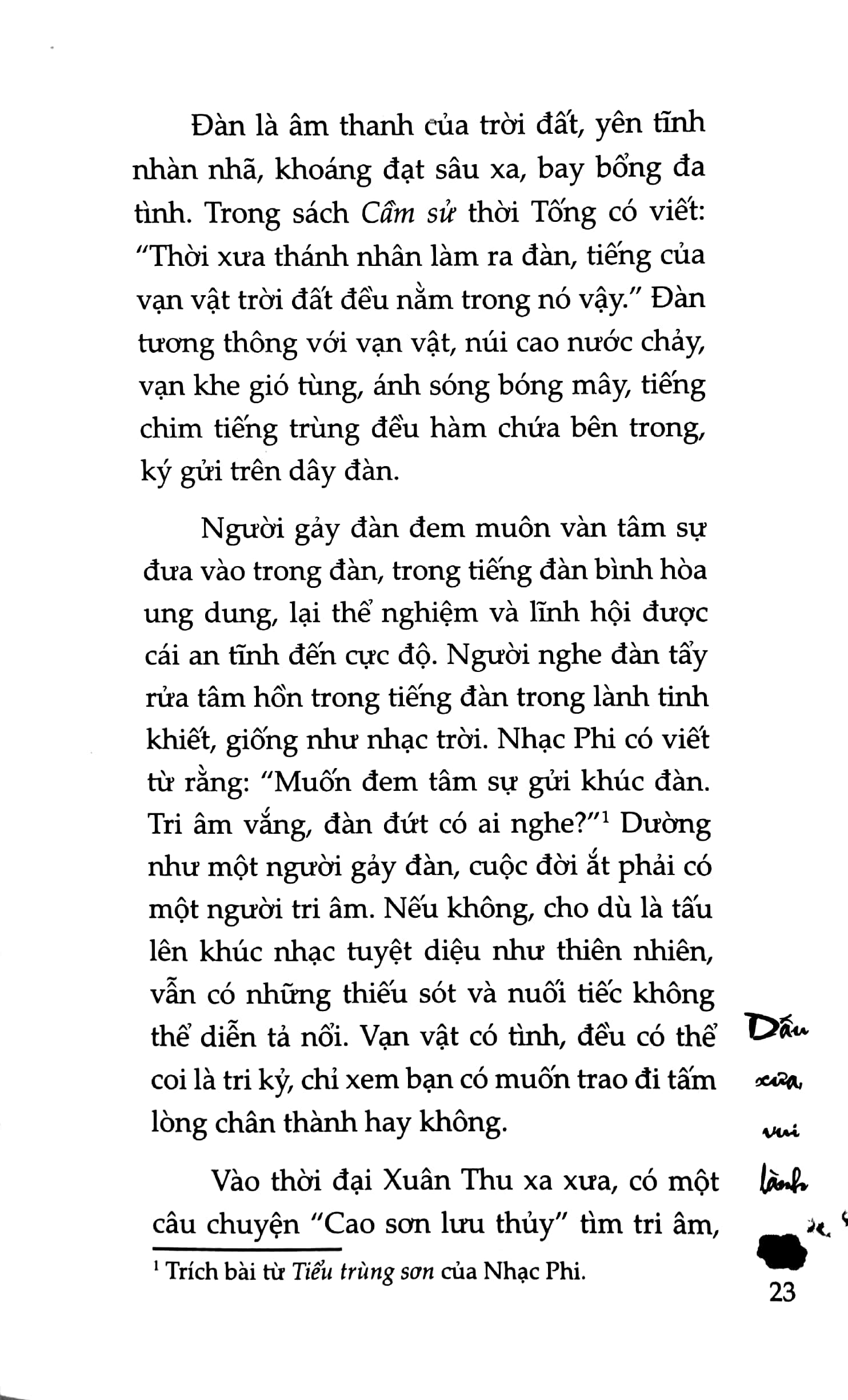 dấu xưa, vui lành