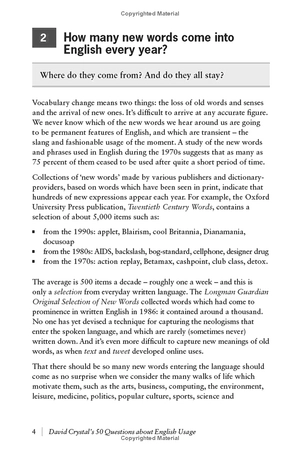 david crystal's 50 questions about english usage - pocket editions