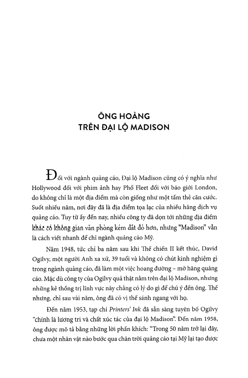 David Ogilvy - Triều Đại Của Một Ông Hoàng Quảng Cáo