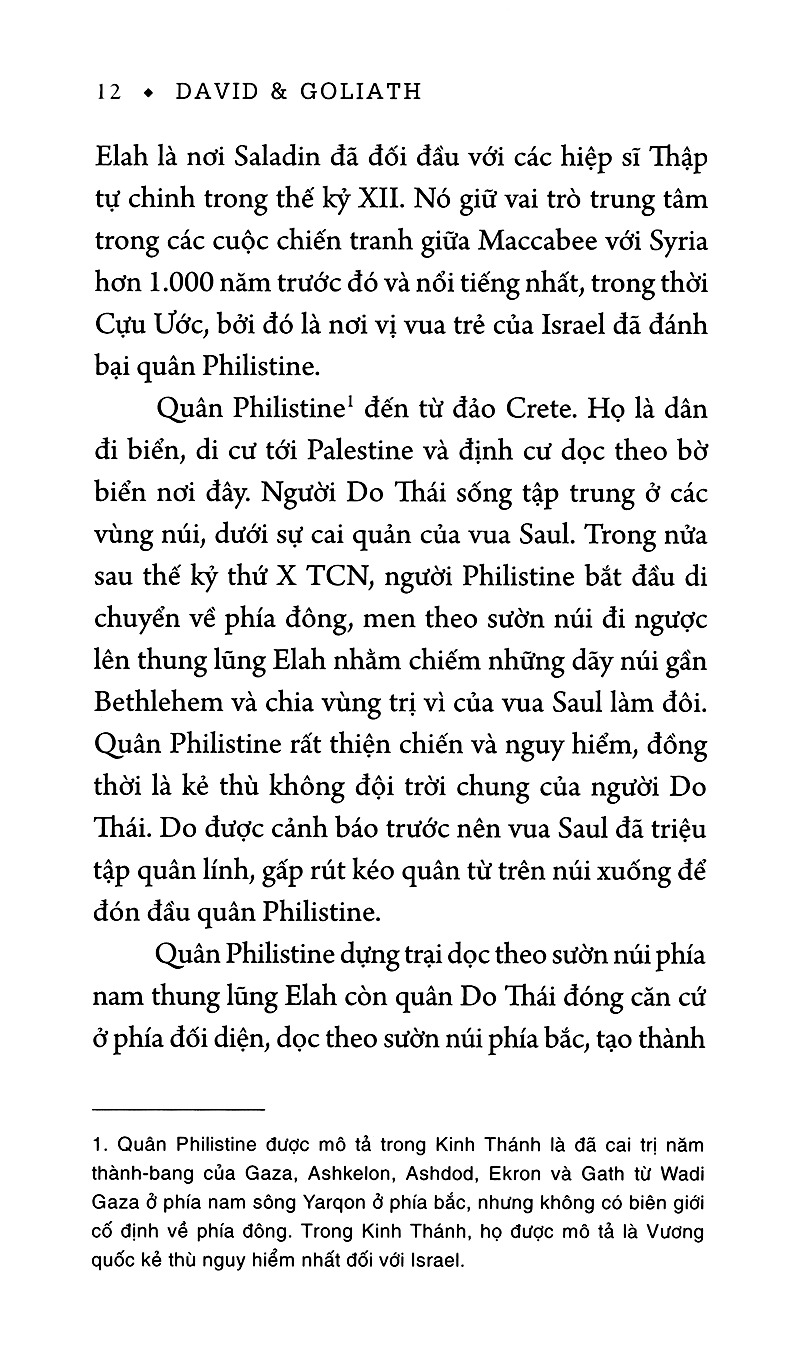 david và goliath - cuộc đối đầu kinh điển và nghệ thuật chiến thắng những gã khổng lồ (tái bản 2024)