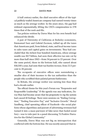 davos man: how the billionaires devoured the world