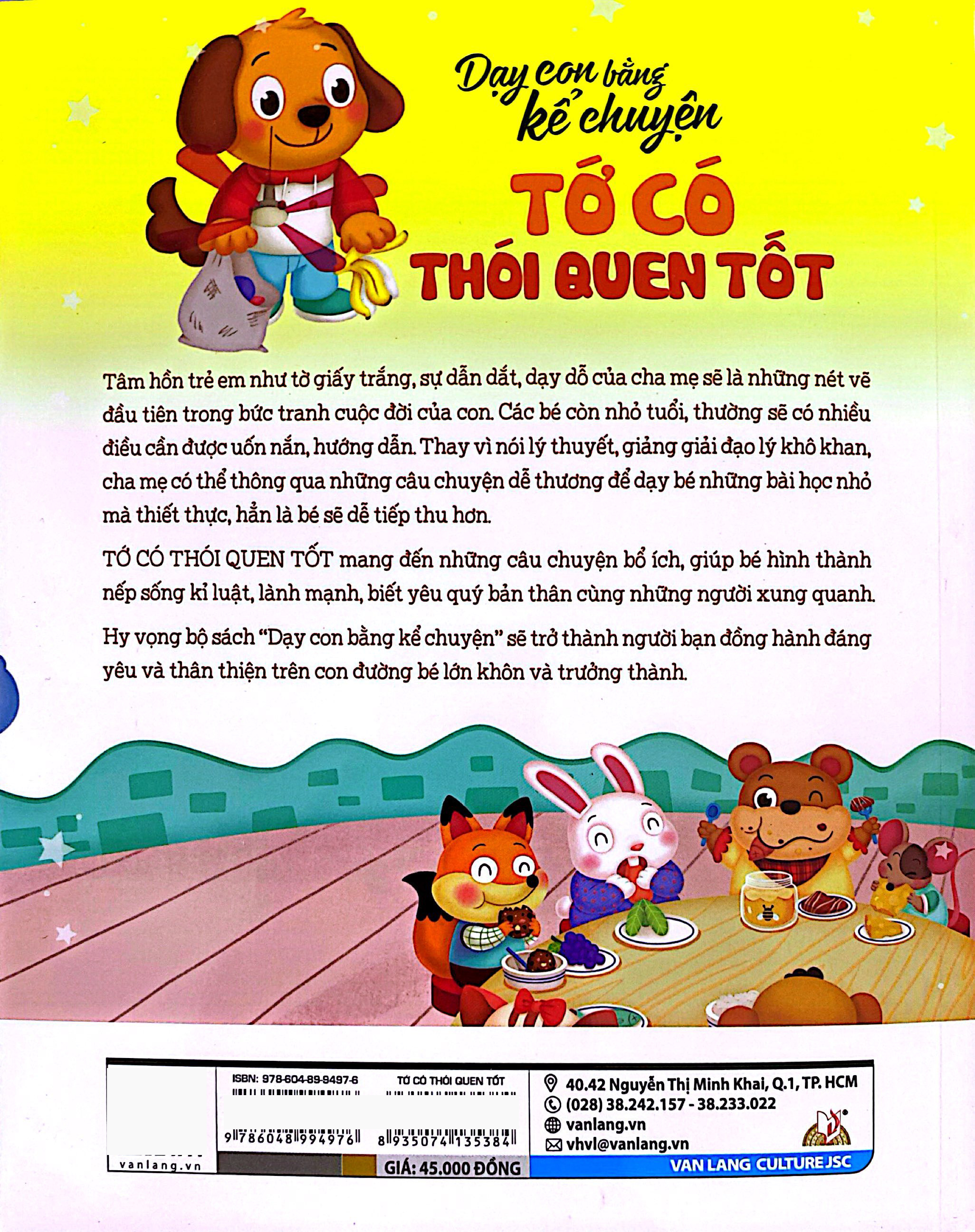 dạy con bằng kể chuyện - tớ có thói quen tốt (tái bản 2024)