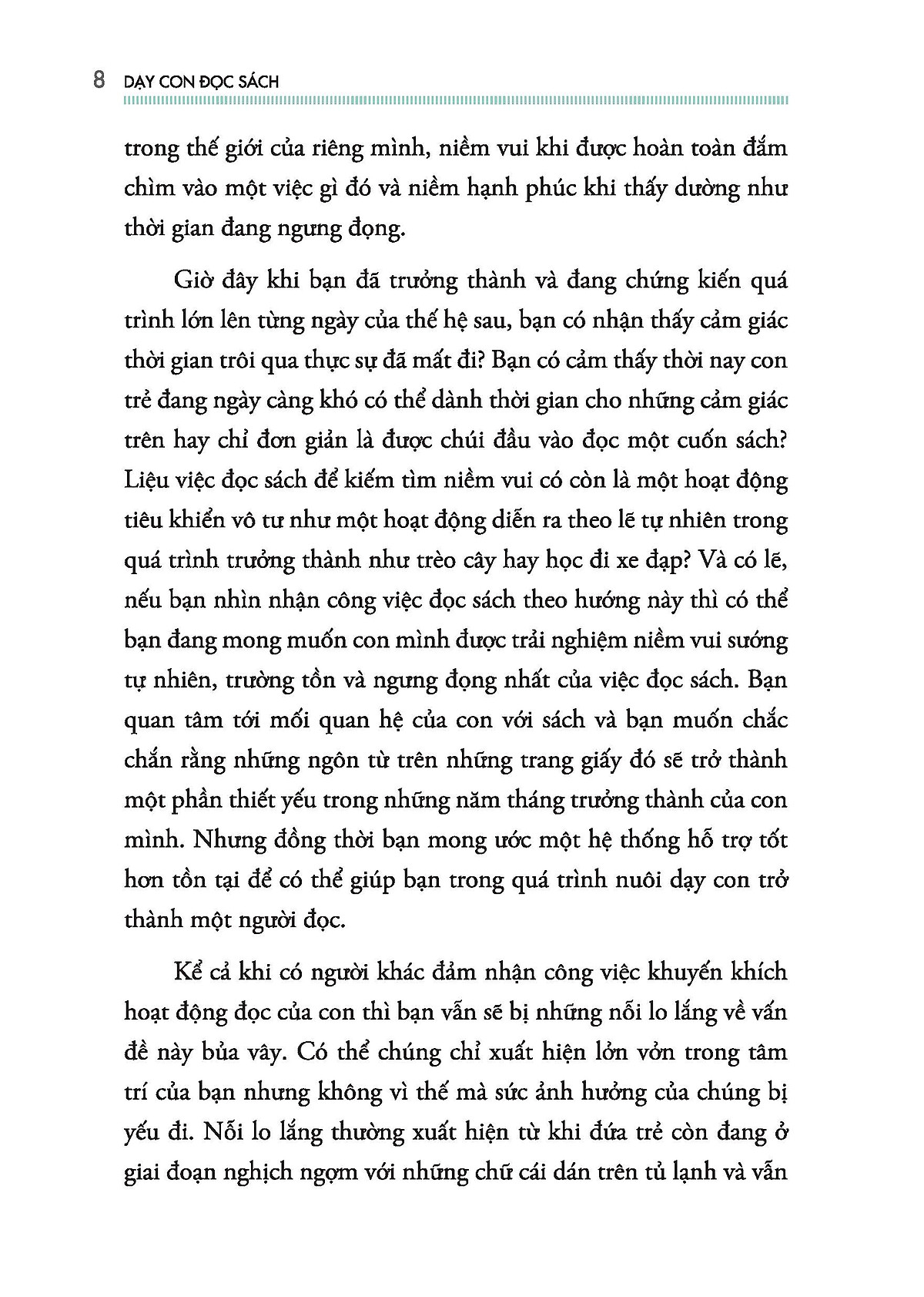 dạy con đọc sách - nuôi dưỡng tình yêu trọn đời của con dành cho sách