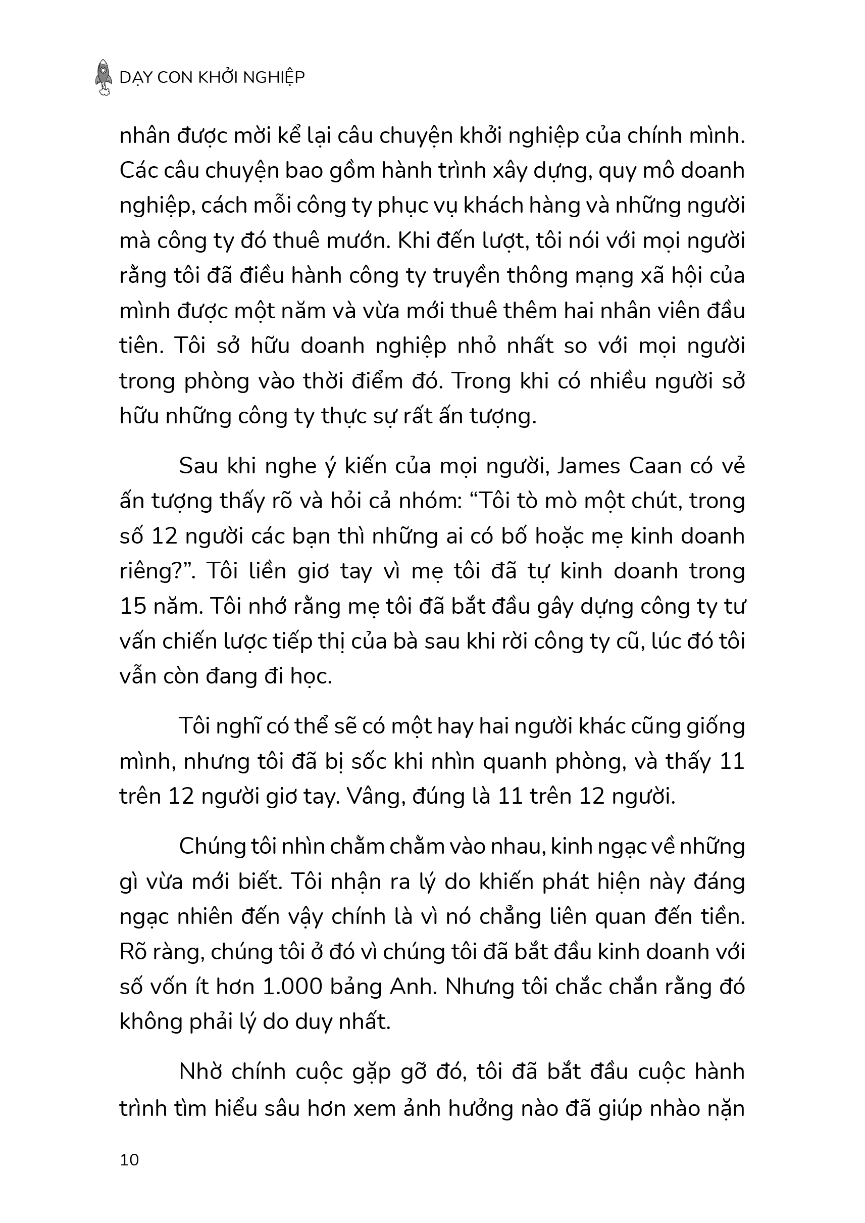 dạy con khởi nghiệp