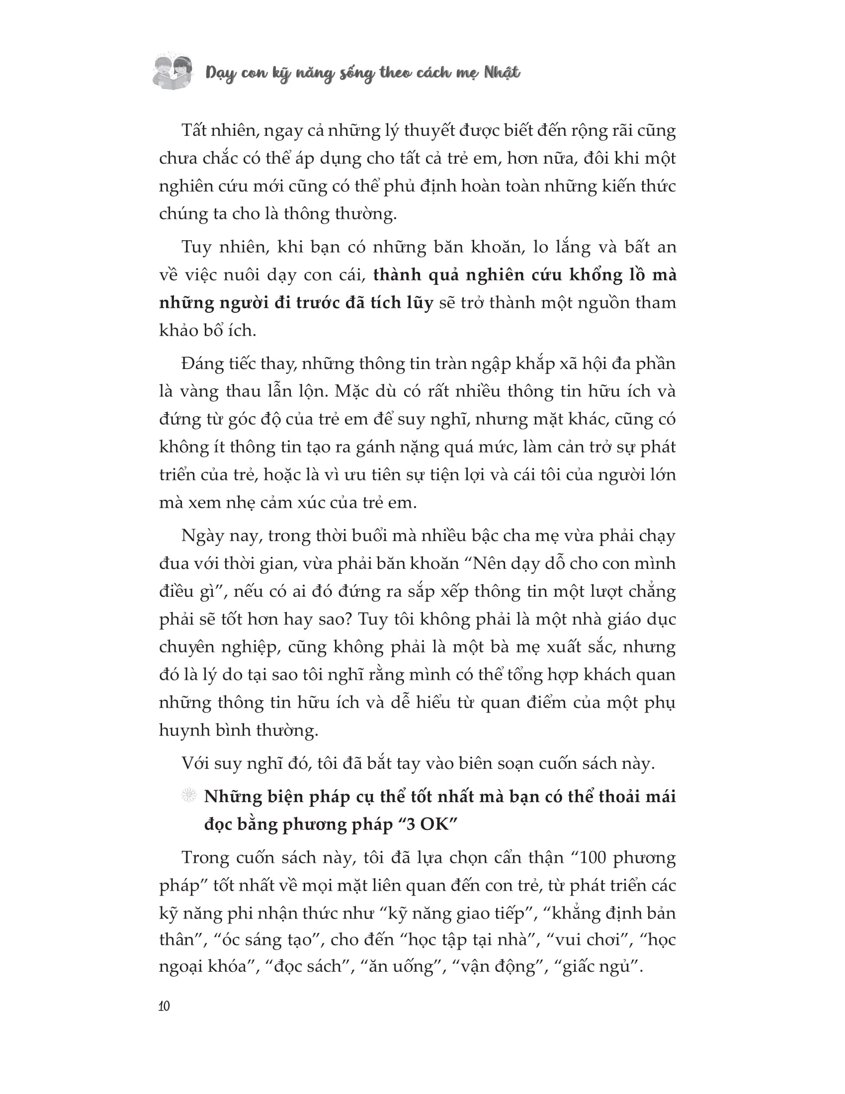 dạy con kỹ năng sống theo cách mẹ nhật