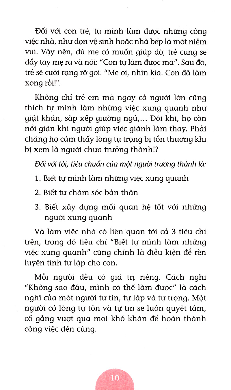 dạy con làm việc nhà (tái bản)