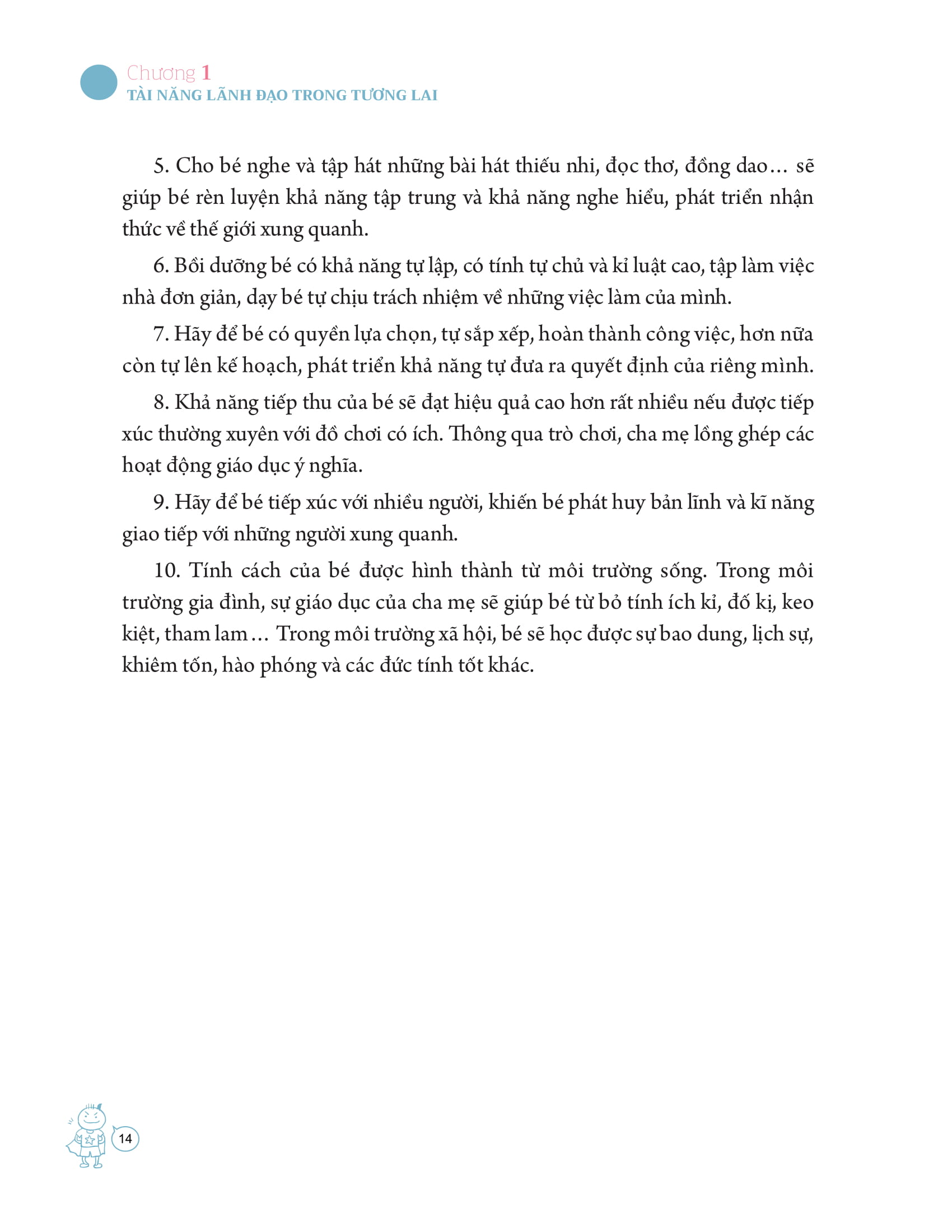 dạy con phẩm chất của nhà lãnh đạo ưu tú