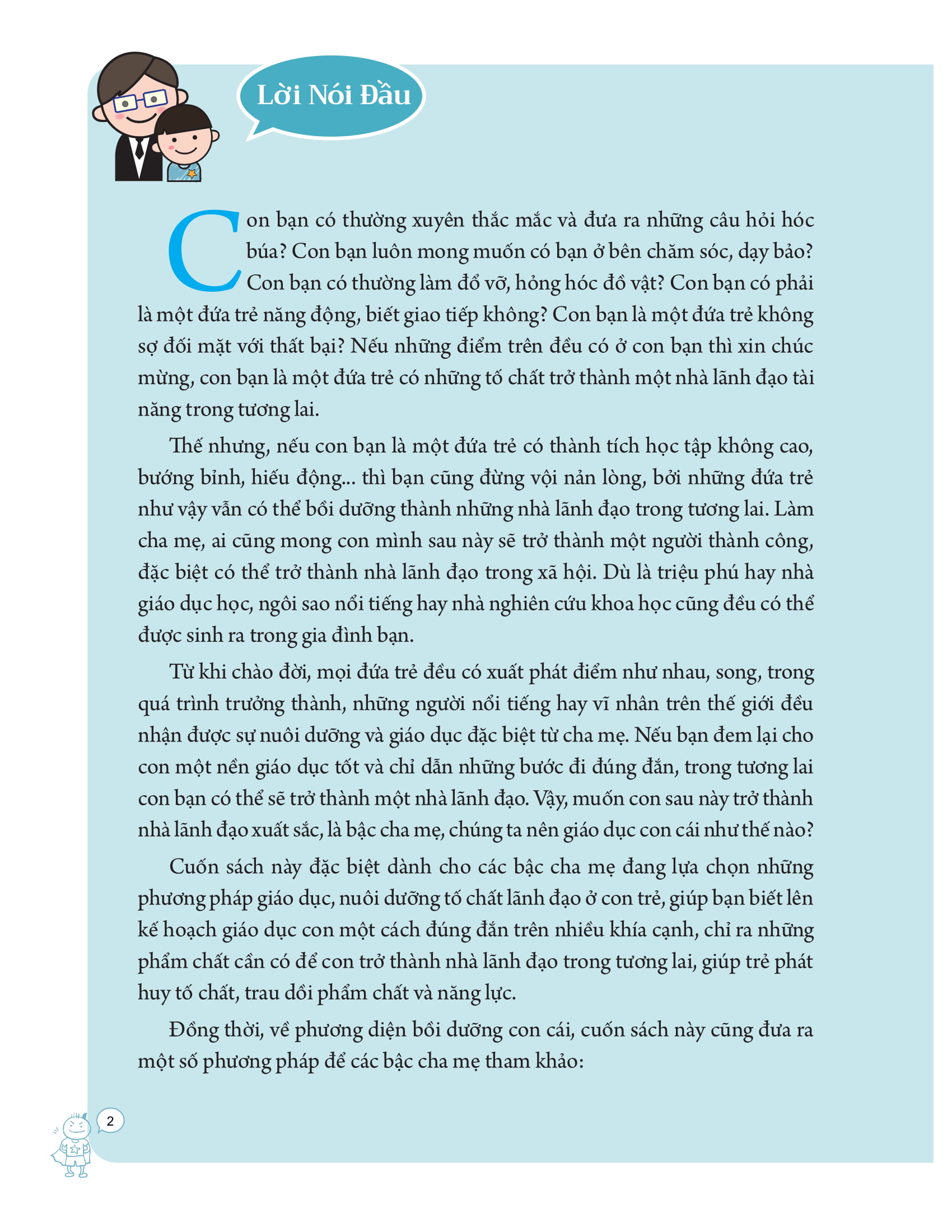 dạy con phẩm chất của nhà lãnh đạo ưu tú