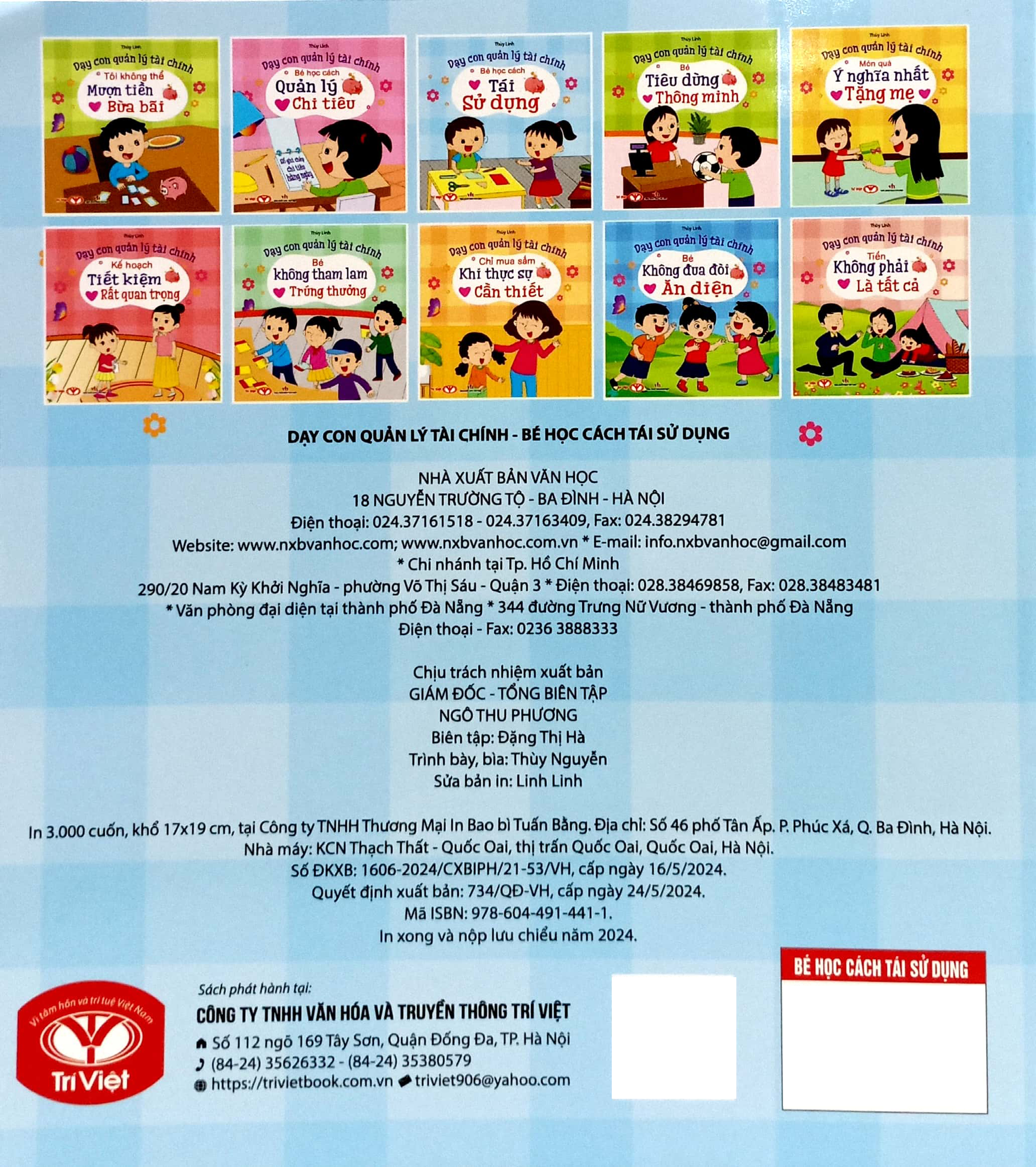 dạy con quản lý tài chính - bé học cách tái sử dụng