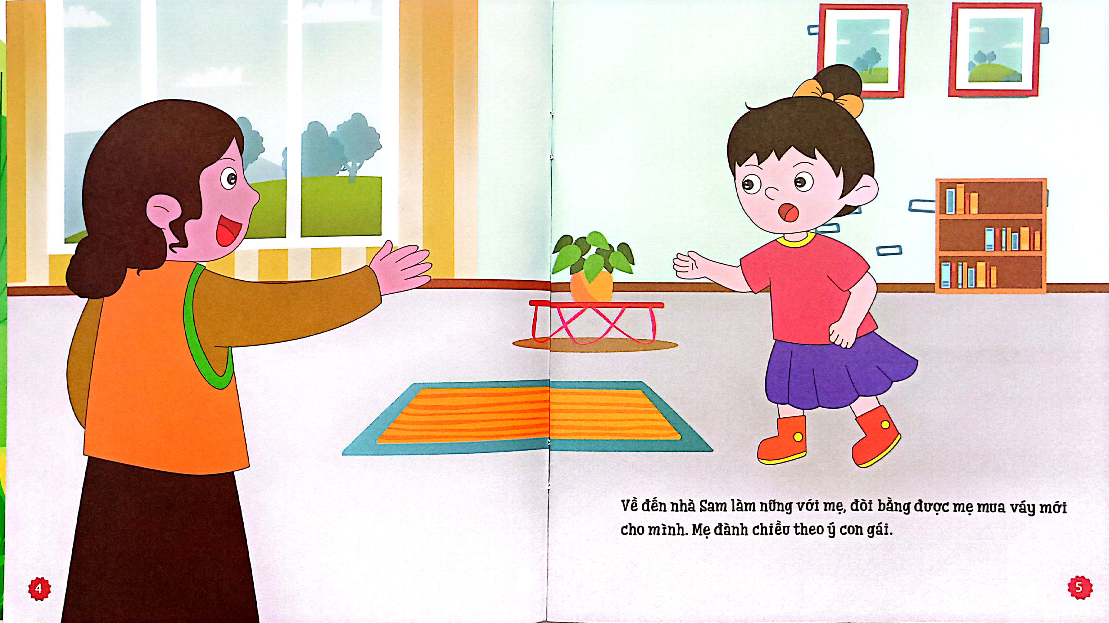 dạy con quản lý tài chính - bé không đua đòi ăn diện