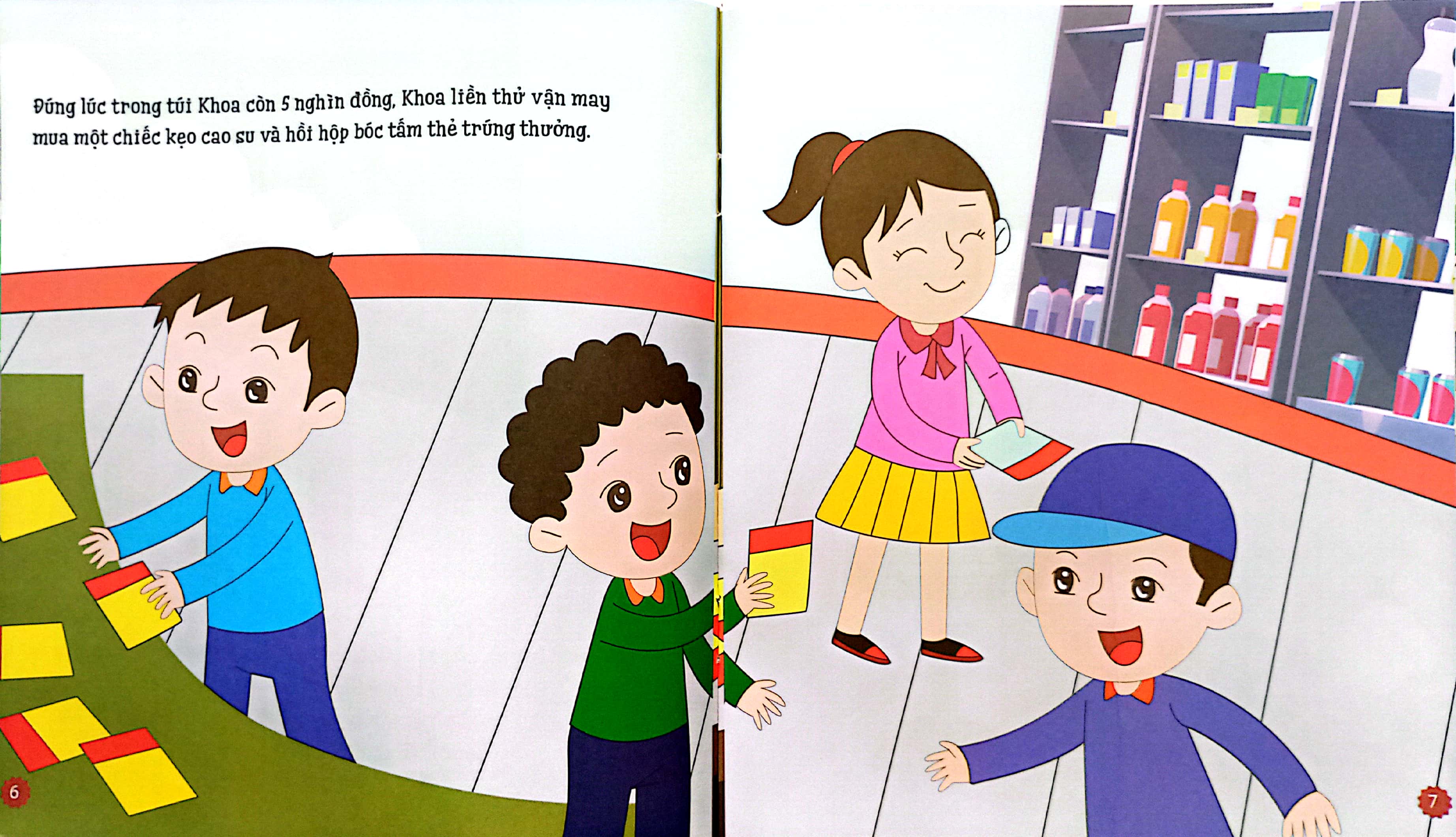 dạy con quản lý tài chính - bé không tham lam trúng thưởng