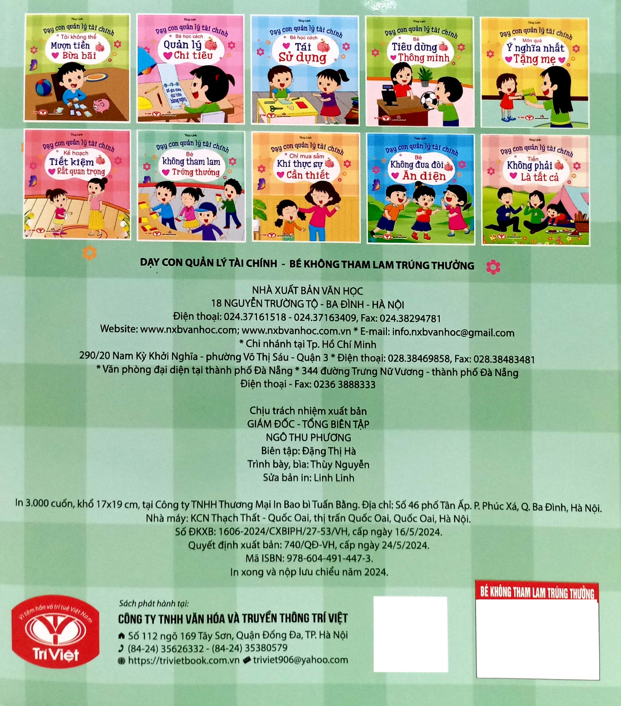 dạy con quản lý tài chính - bé không tham lam trúng thưởng