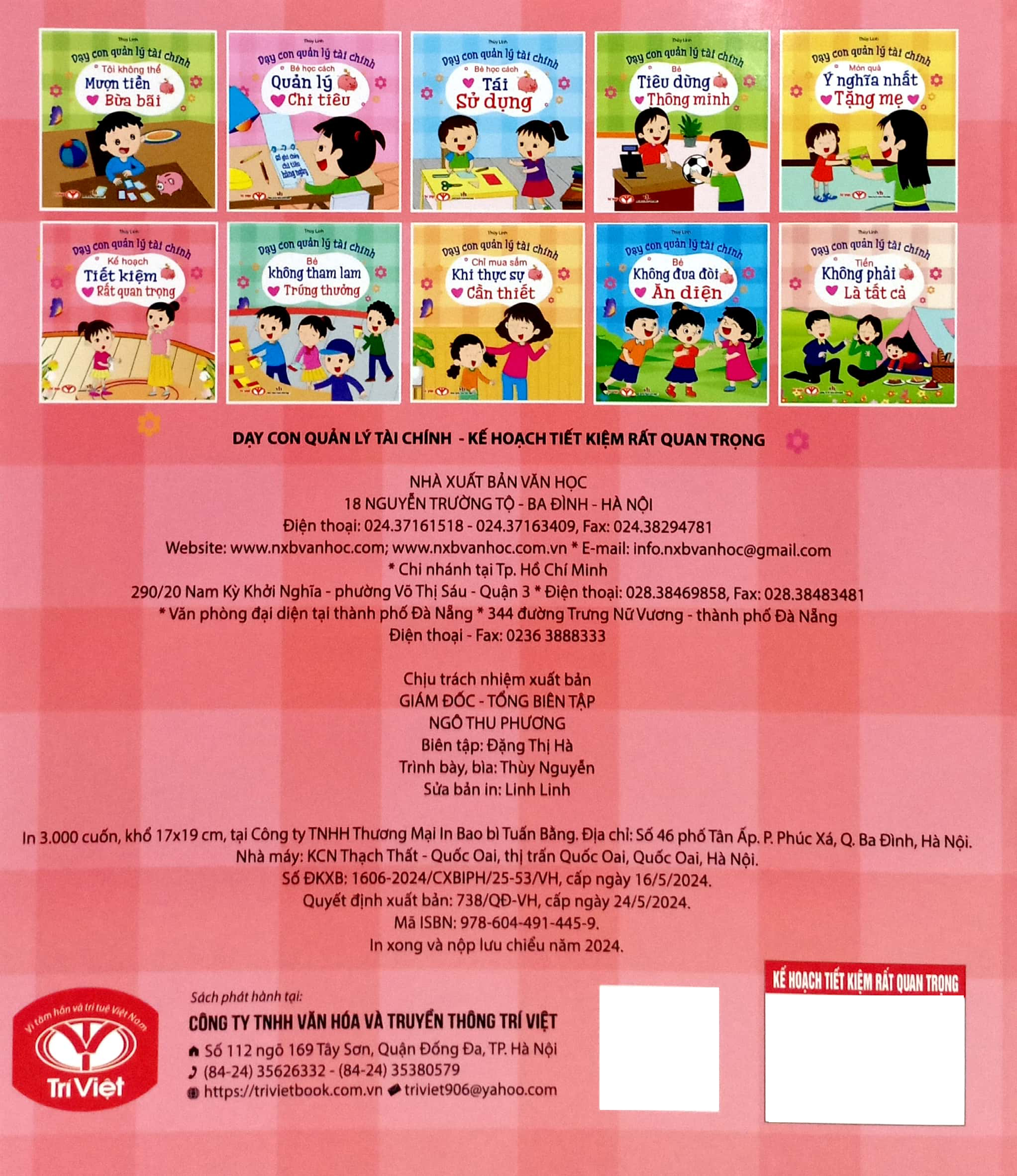 dạy con quản lý tài chính - kế hoạch tiết kiệm rất quan trọng