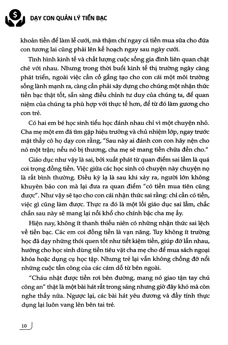 dạy con quản lý tiền bạc