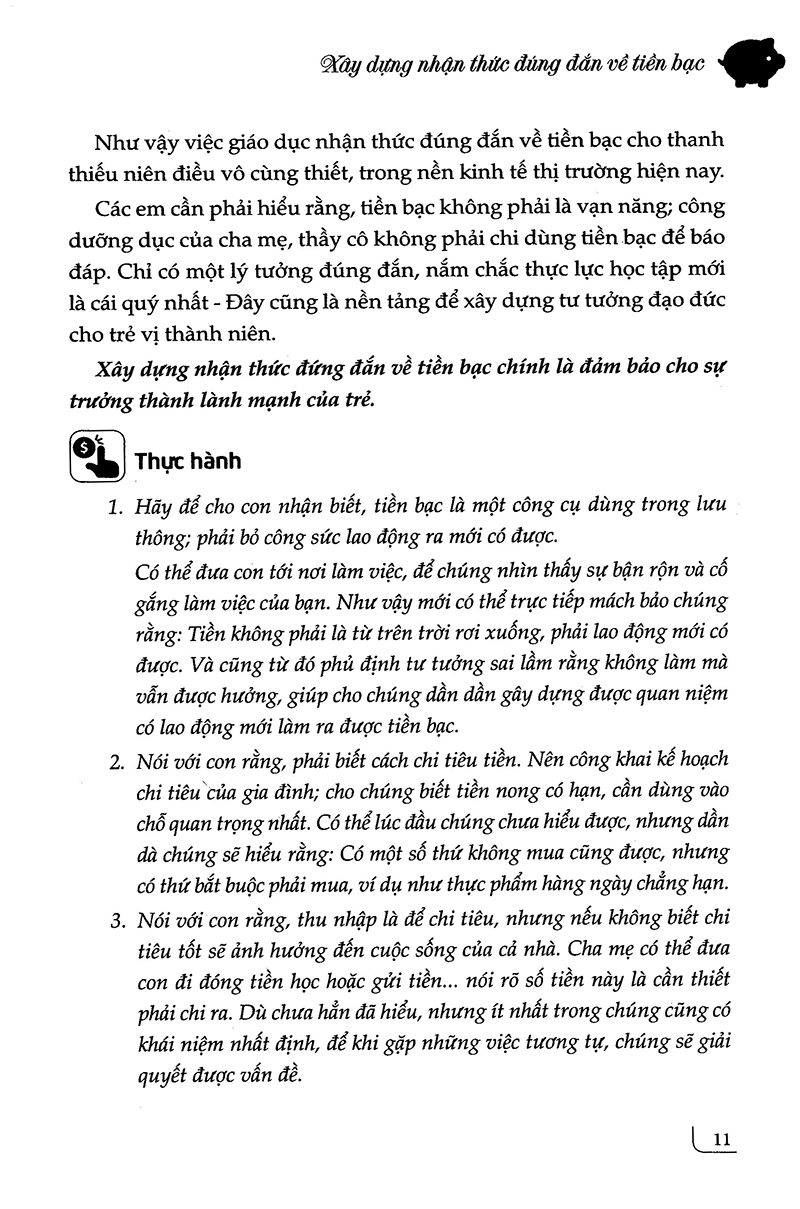 dạy con quản lý tiền bạc