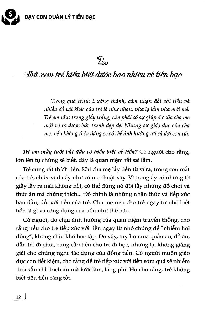 dạy con quản lý tiền bạc