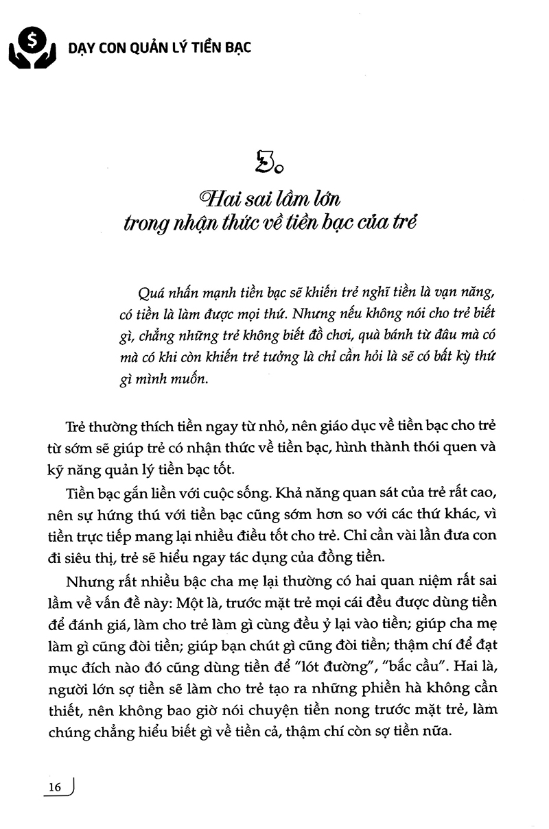 dạy con quản lý tiền bạc