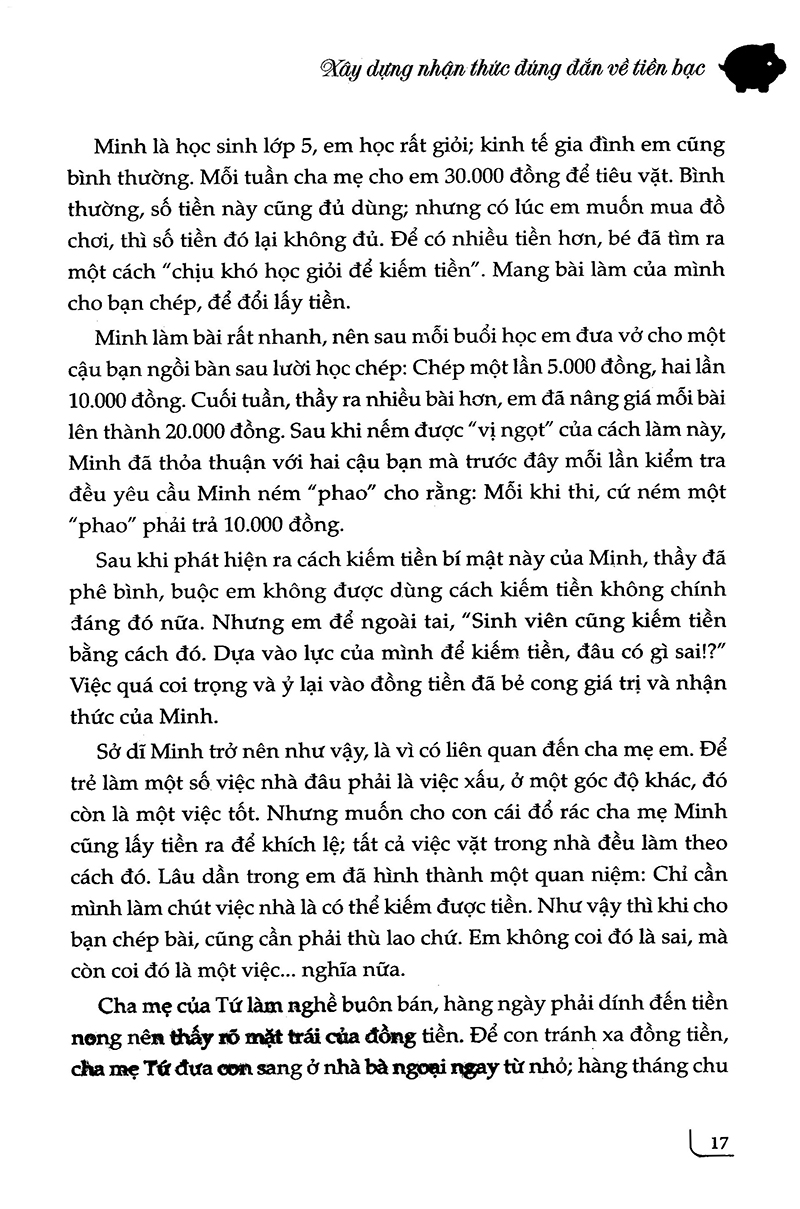 dạy con quản lý tiền bạc