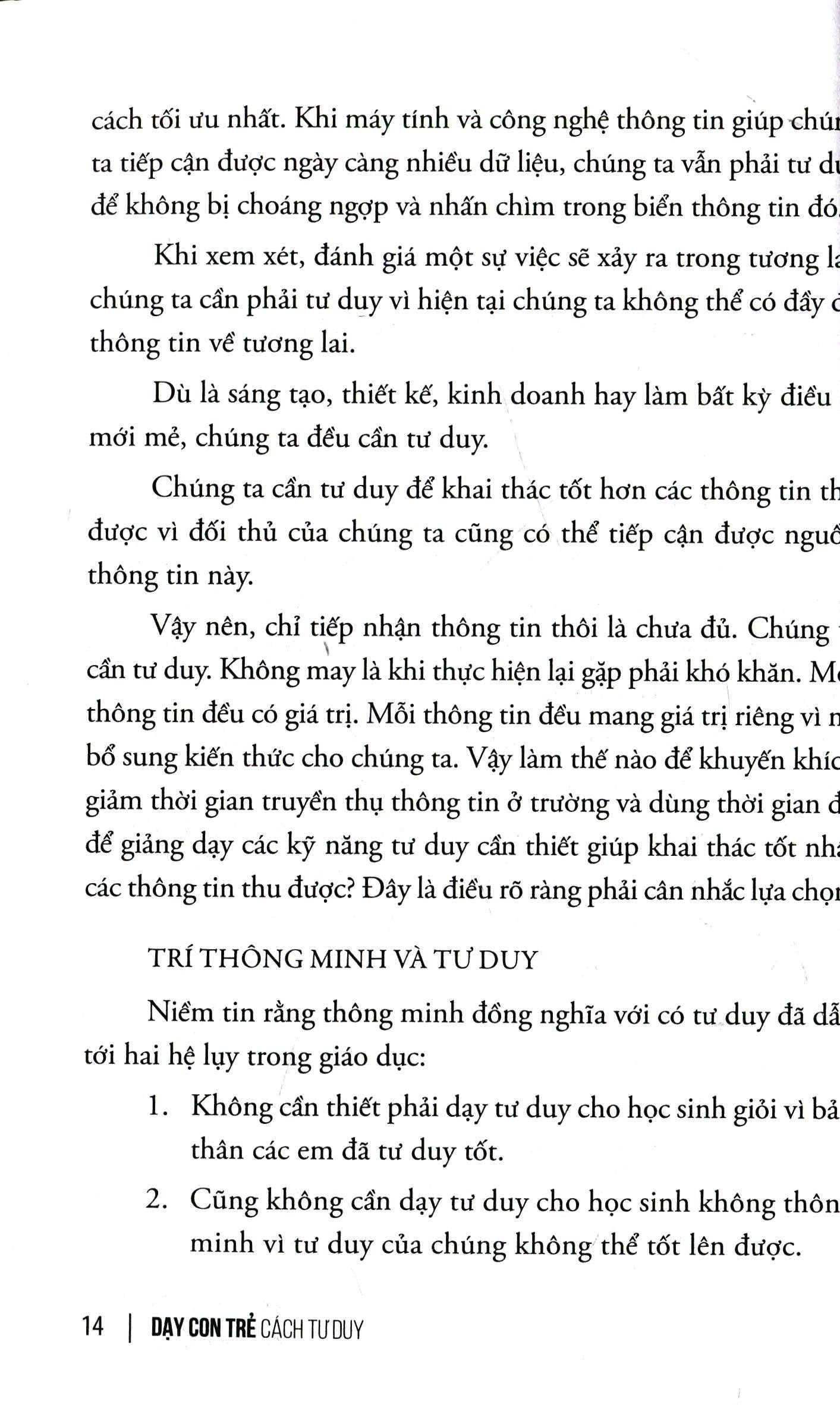 dạy con trẻ cách tư duy (tái bản 2024)