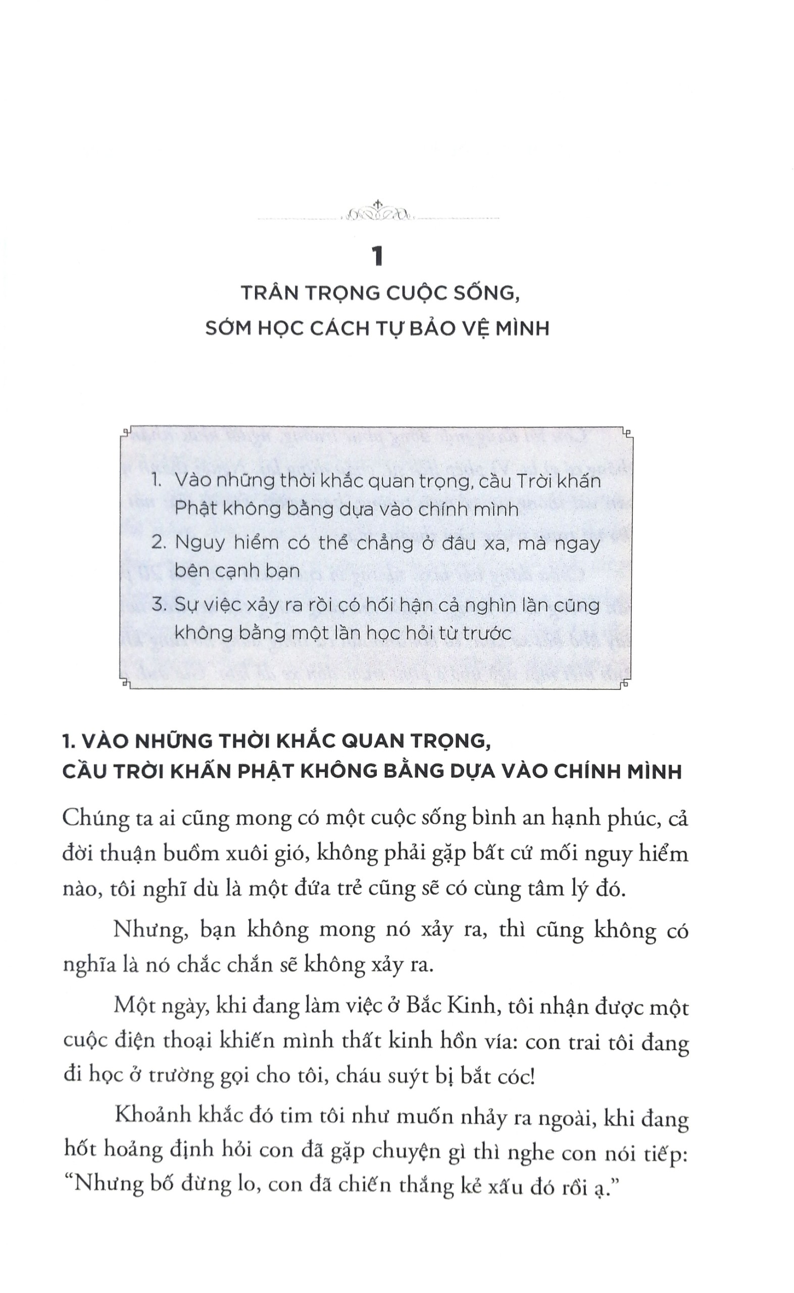 dạy con tự bảo vệ mình