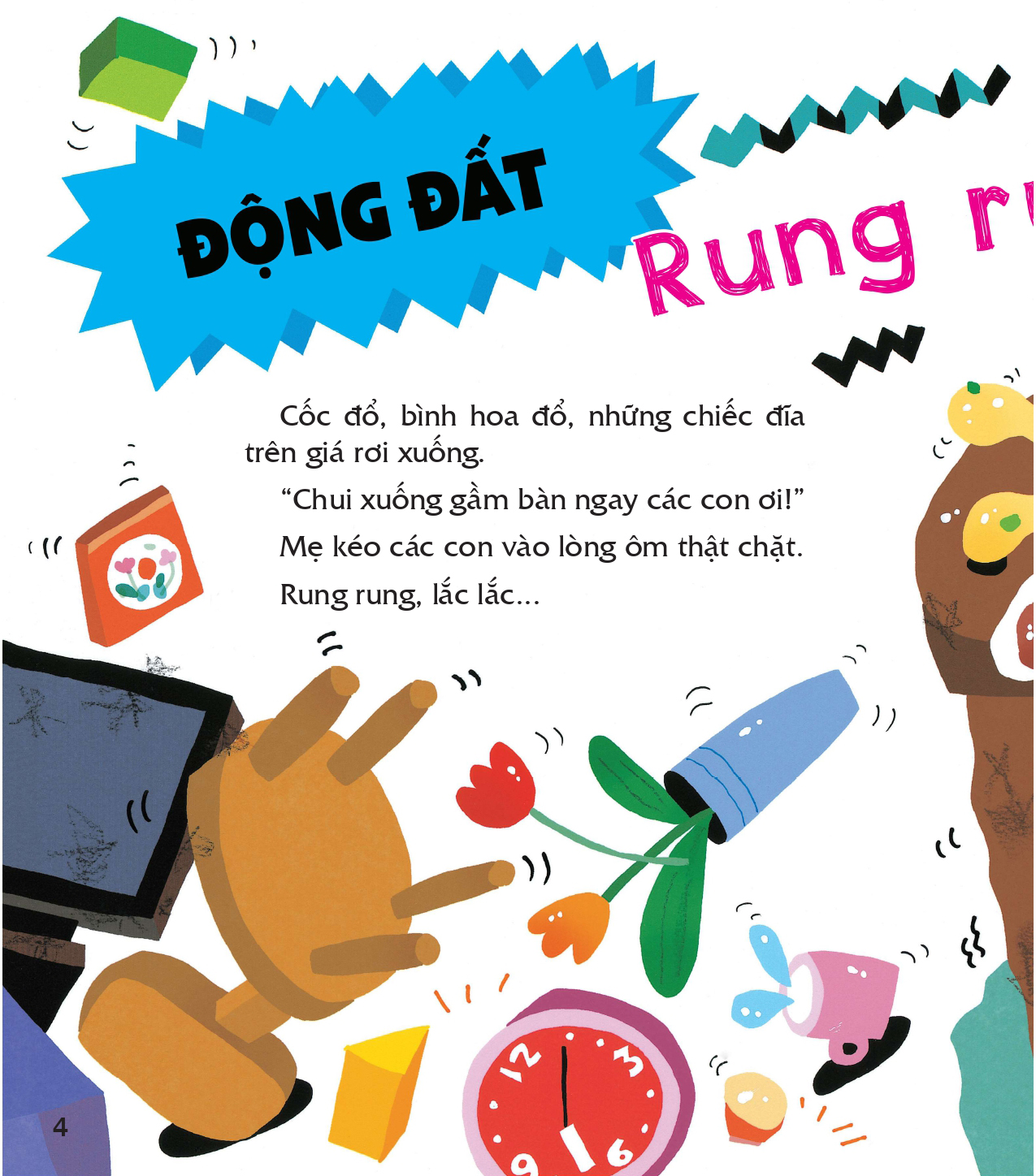 dạy trẻ an toàn, vượt ngàn nguy hiểm - làm gì khi xảy ra động đất, sóng thần?