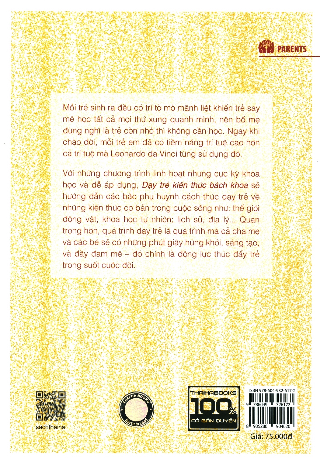 dạy trẻ kiến thức bách khoa