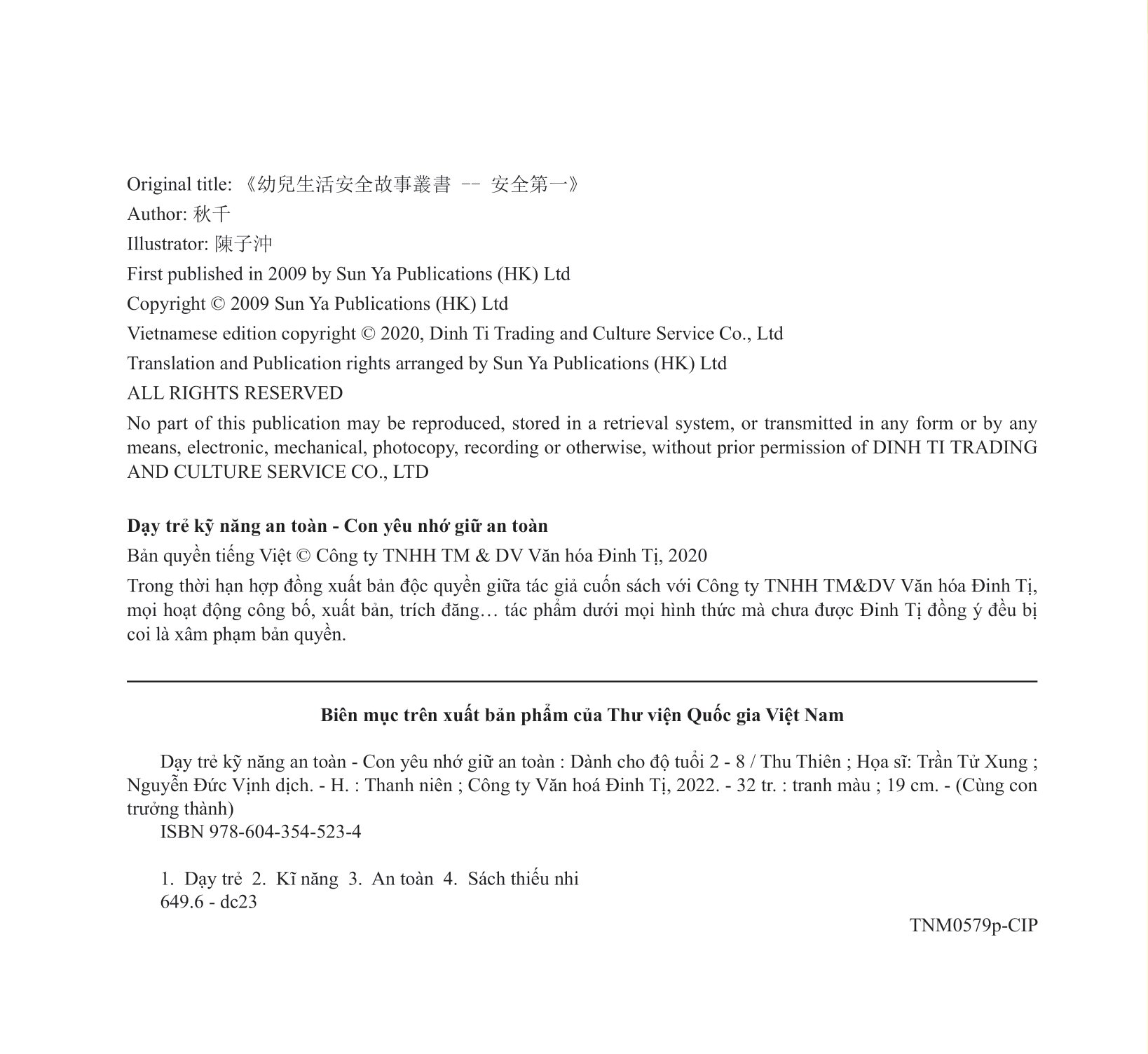 dạy trẻ kỹ năng an toàn - con yêu nhớ giữ an toàn