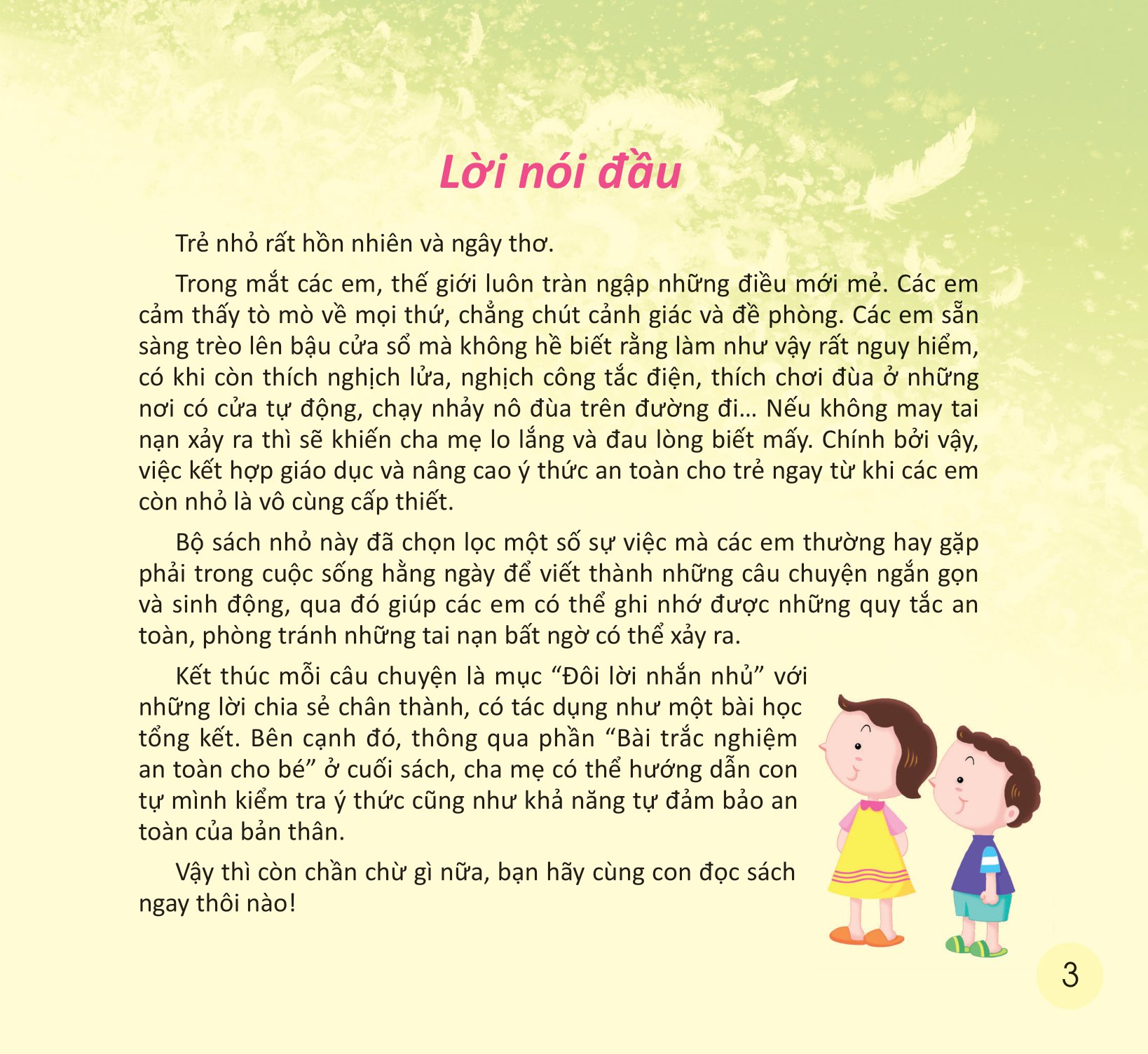 dạy trẻ kỹ năng an toàn - con yêu nhớ giữ an toàn