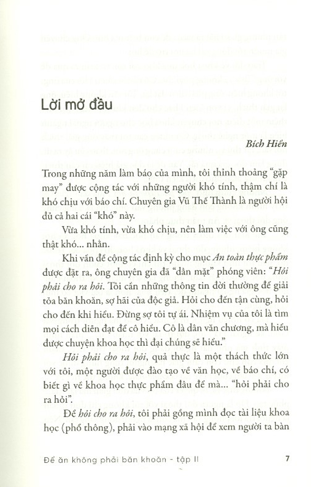 để ăn không phải băn khoăn - tập 2