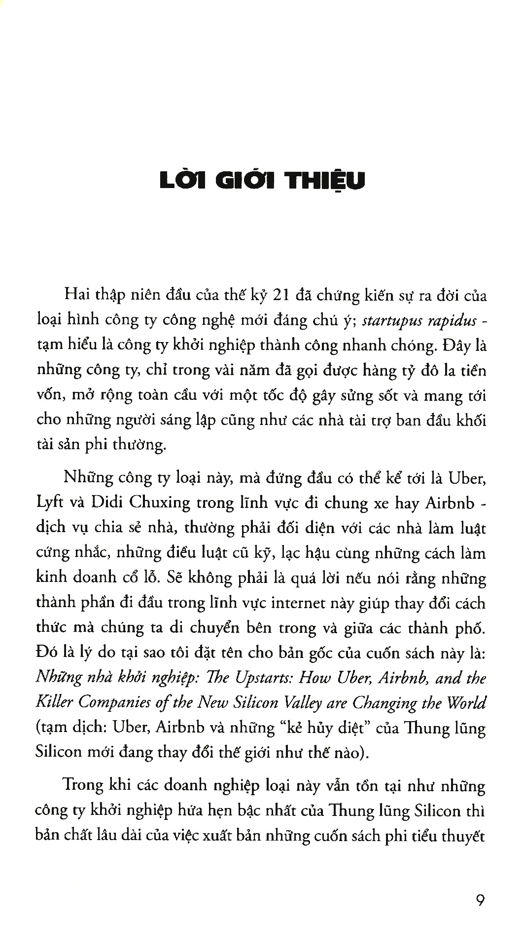 đế chế kỳ lân: uber, airbnb và cuộc chiến tạo lập thung lũng silicon mới