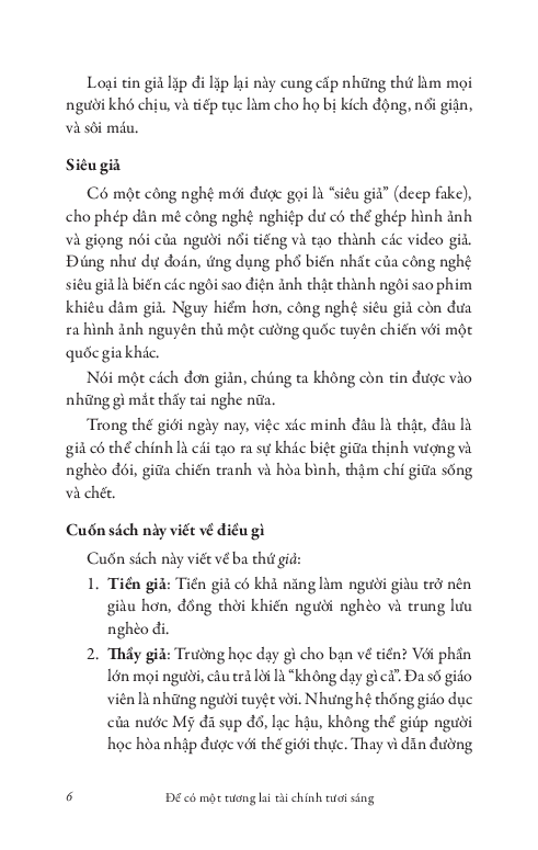 để có một tương lai tài chính tươi sáng