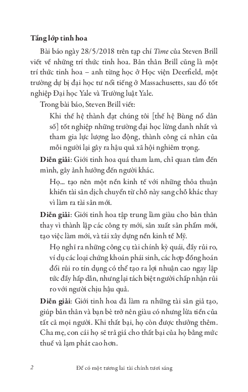 để có một tương lai tài chính tươi sáng