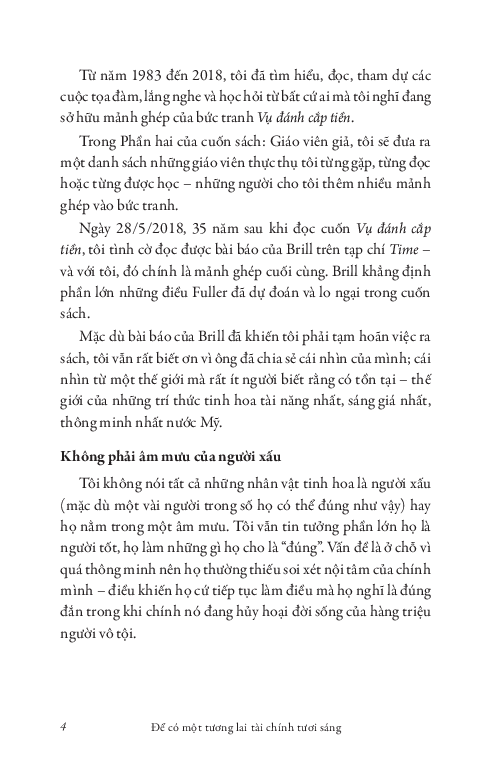 để có một tương lai tài chính tươi sáng