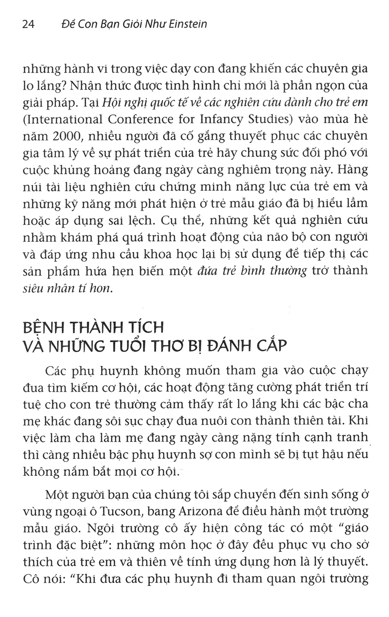 để con bạn giỏi như einstein